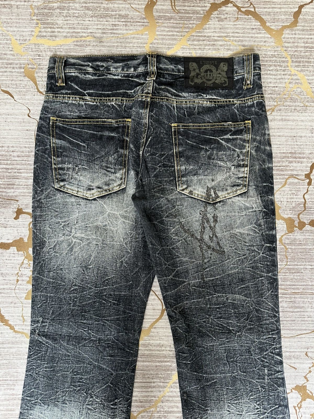 Tornado Mart FLARE Lowbox Premium Distressed Claw Marks Design Denim Size US 32 / EU 48 - 12 Thumbnail