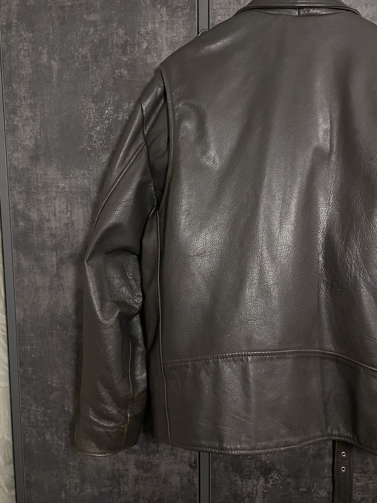 Vintage Vintage 90s Leather Biker Jacket Size US L / EU 52-54 / 3 - 15 Thumbnail