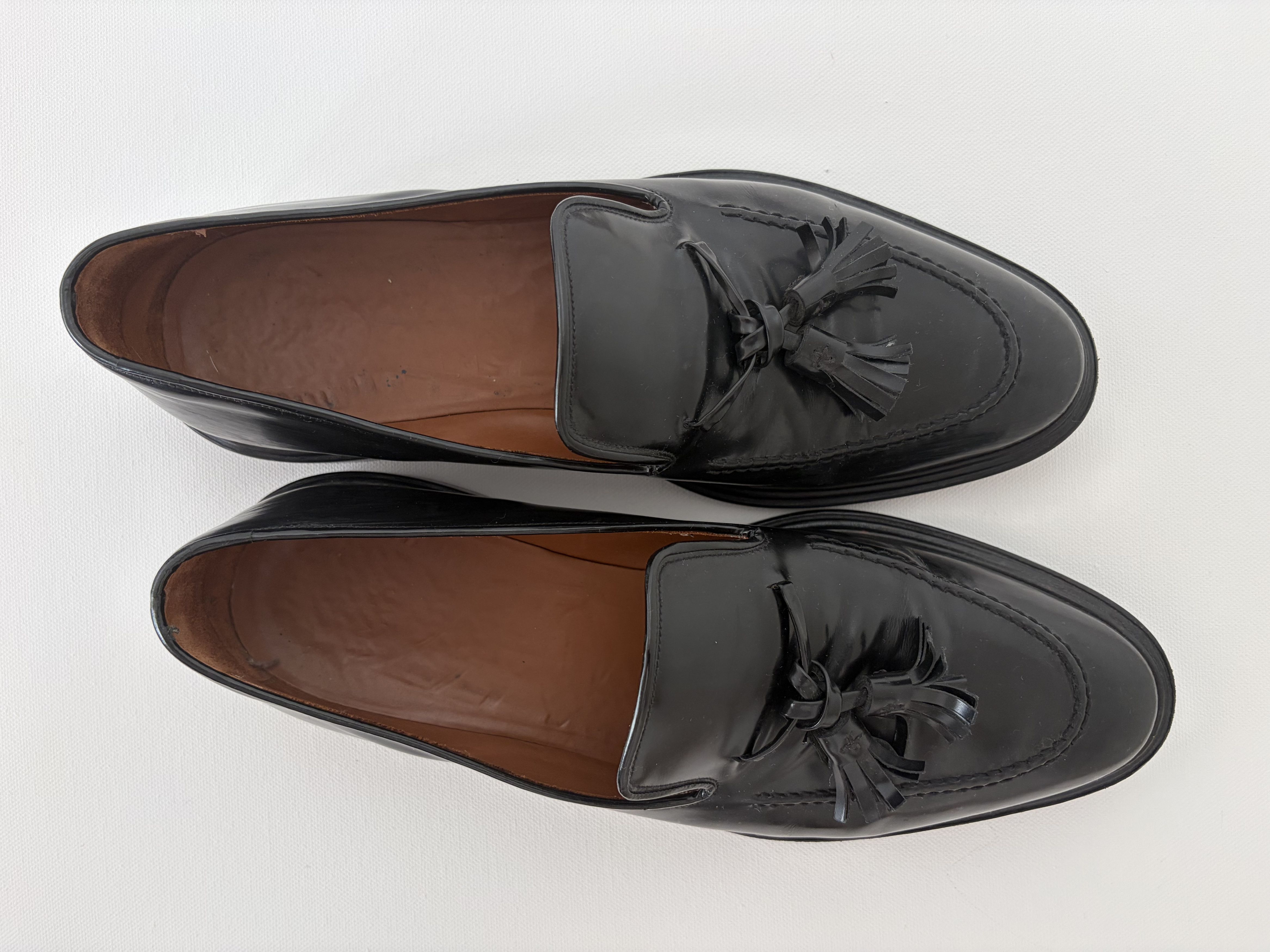 Givenchy Black Patent Leather Tasseled Loafers Size US 10 / EU 43 - 1 Thumbnail