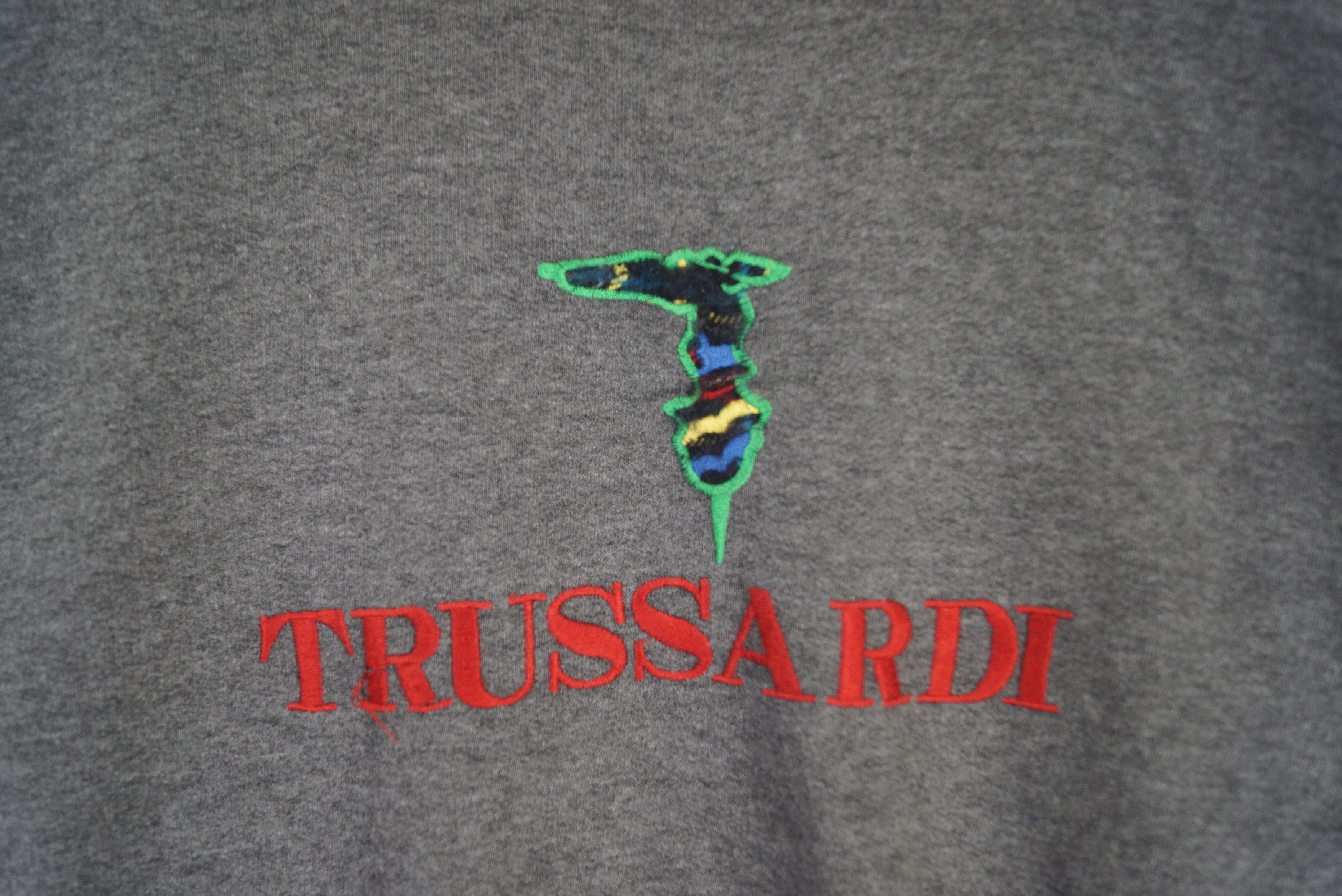 Trussardi × Vintage Trussardi Sweatshirt Spell Out Nice Design Size US L / EU 52-54 / 3 - 2 Thumbnail