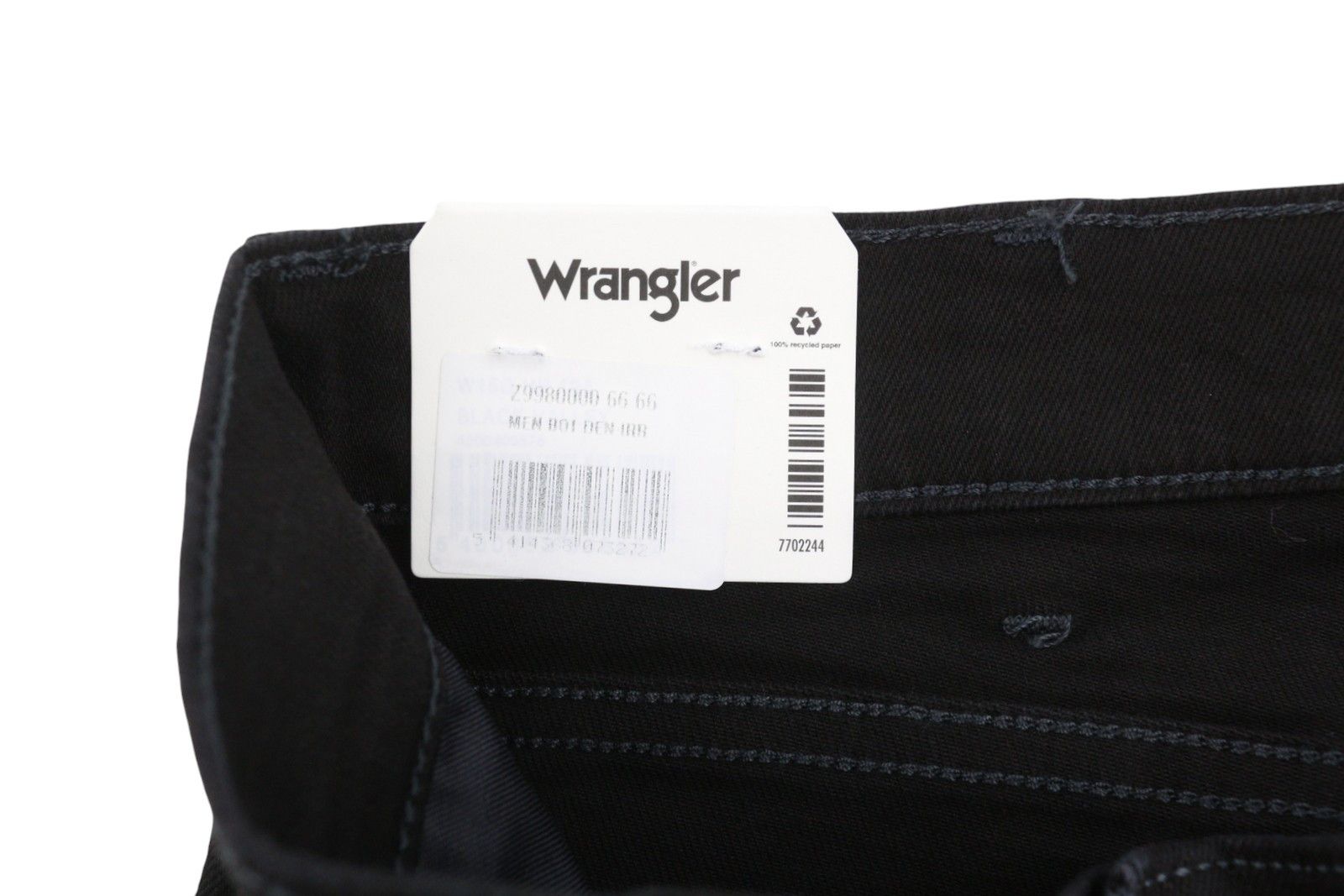 Wrangler GREENSBORO W30/L32 Black Slim Fit Stretch Zip Jeans 87669 Size US 30 / EU 46 - 6 Thumbnail