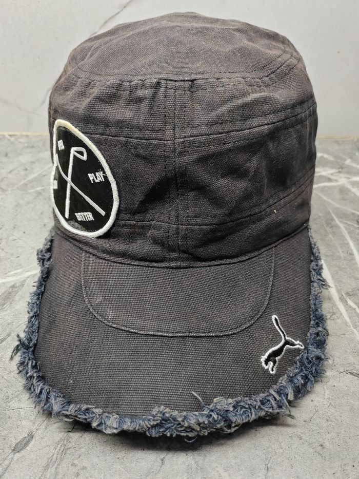 Puma Vintage Puma Cadet Distressed Style Cap Hat Size ONE SIZE - 2 Thumbnail
