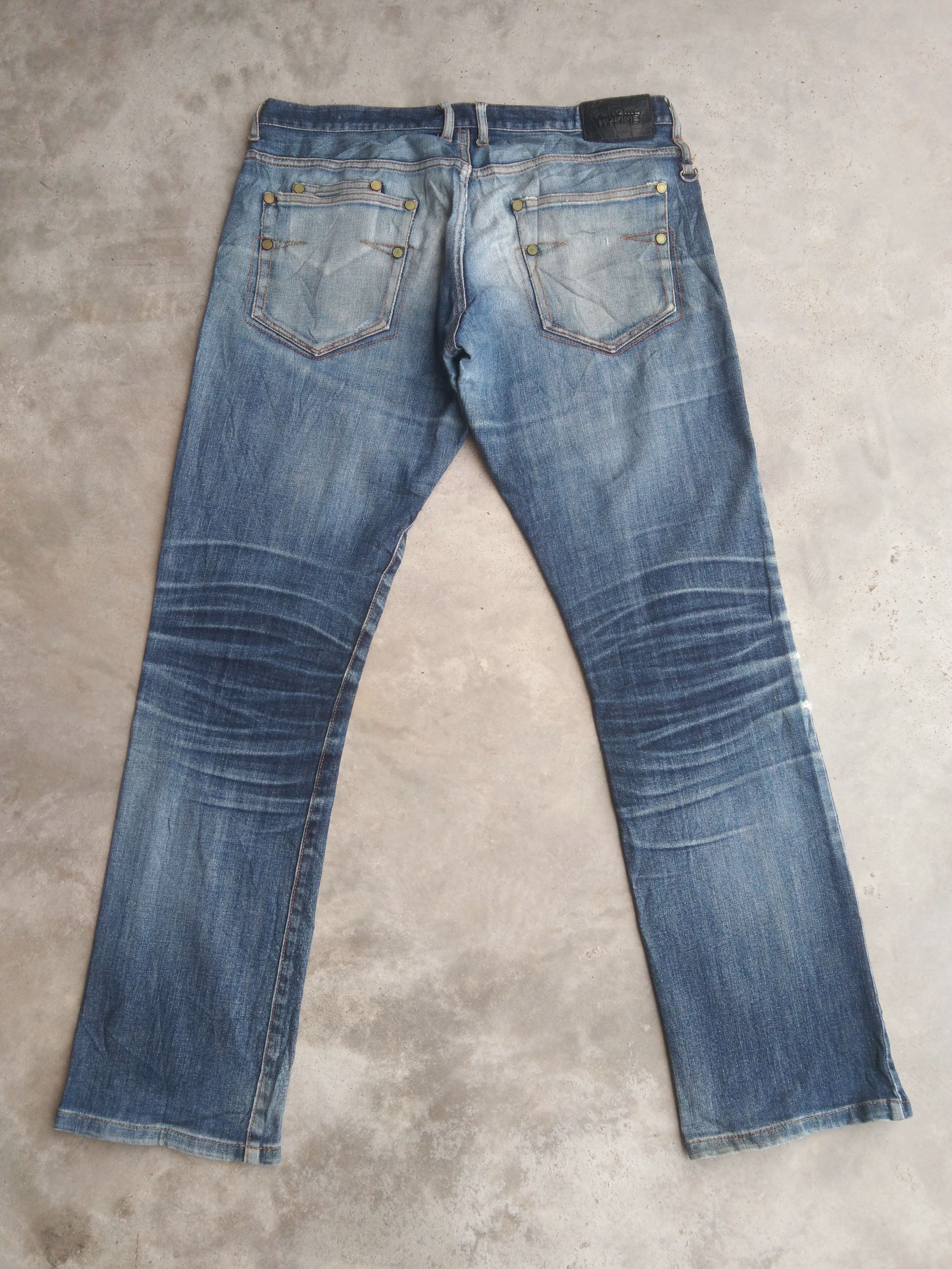 Renoma Vintage Distressed Renoma Homme Blue Washed Jeans 31x30 Size US 31 - 2 Thumbnail