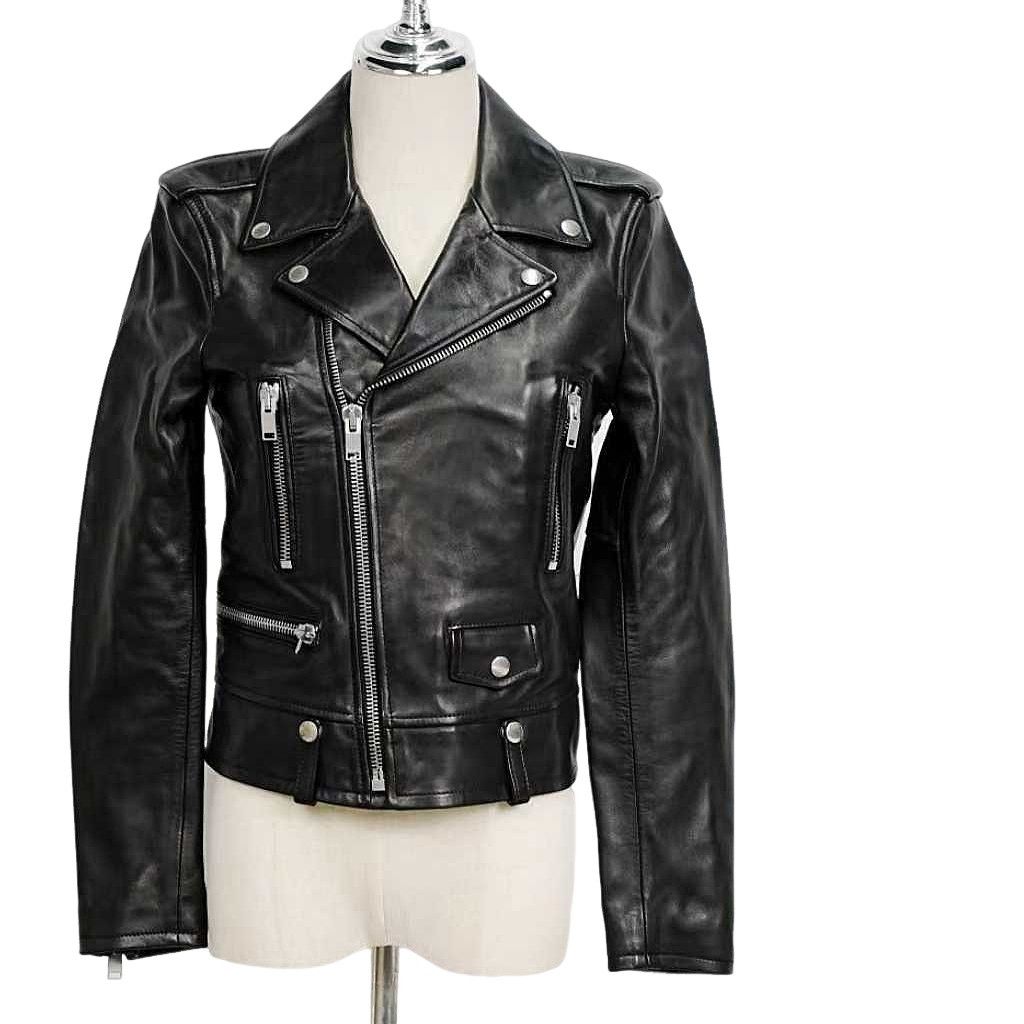 Saint Laurent Paris saint laurent “blood luster” leather jacket