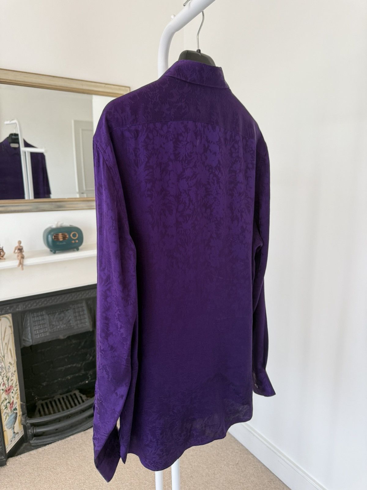Saint Laurent Paris SS22 Saint Laurent Silk Brocade Shirt Size US M / EU 48-50 / 2 - 8 Thumbnail