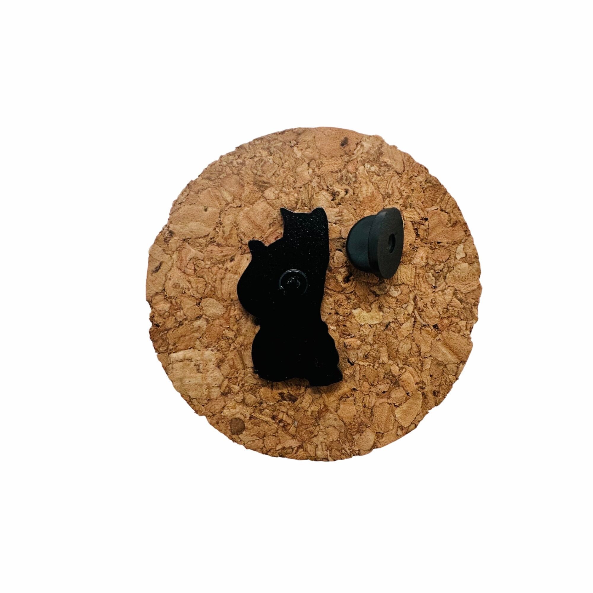 Other ☀️Enamel Pin Black Cat Skull Moon Green Eyes Keeper of Death Size ONE SIZE - 5 Thumbnail