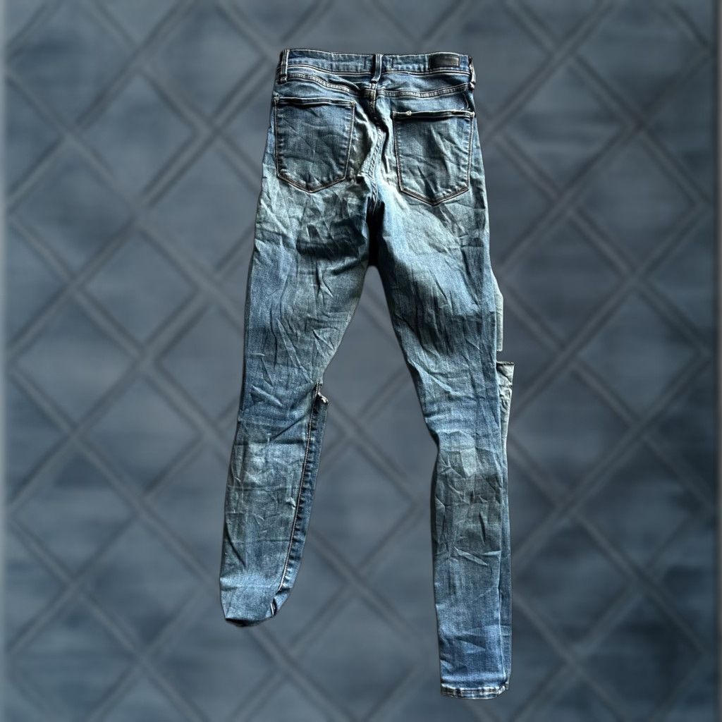 Abercrombie & Fitch VINTAGE Abercrombie & Fitch Jeans Women 00 Blue Distressed High Rise Super Skinny Ankle 5-Pocket Size 24" / US 00 / IT 34 - 1 Thumbnail