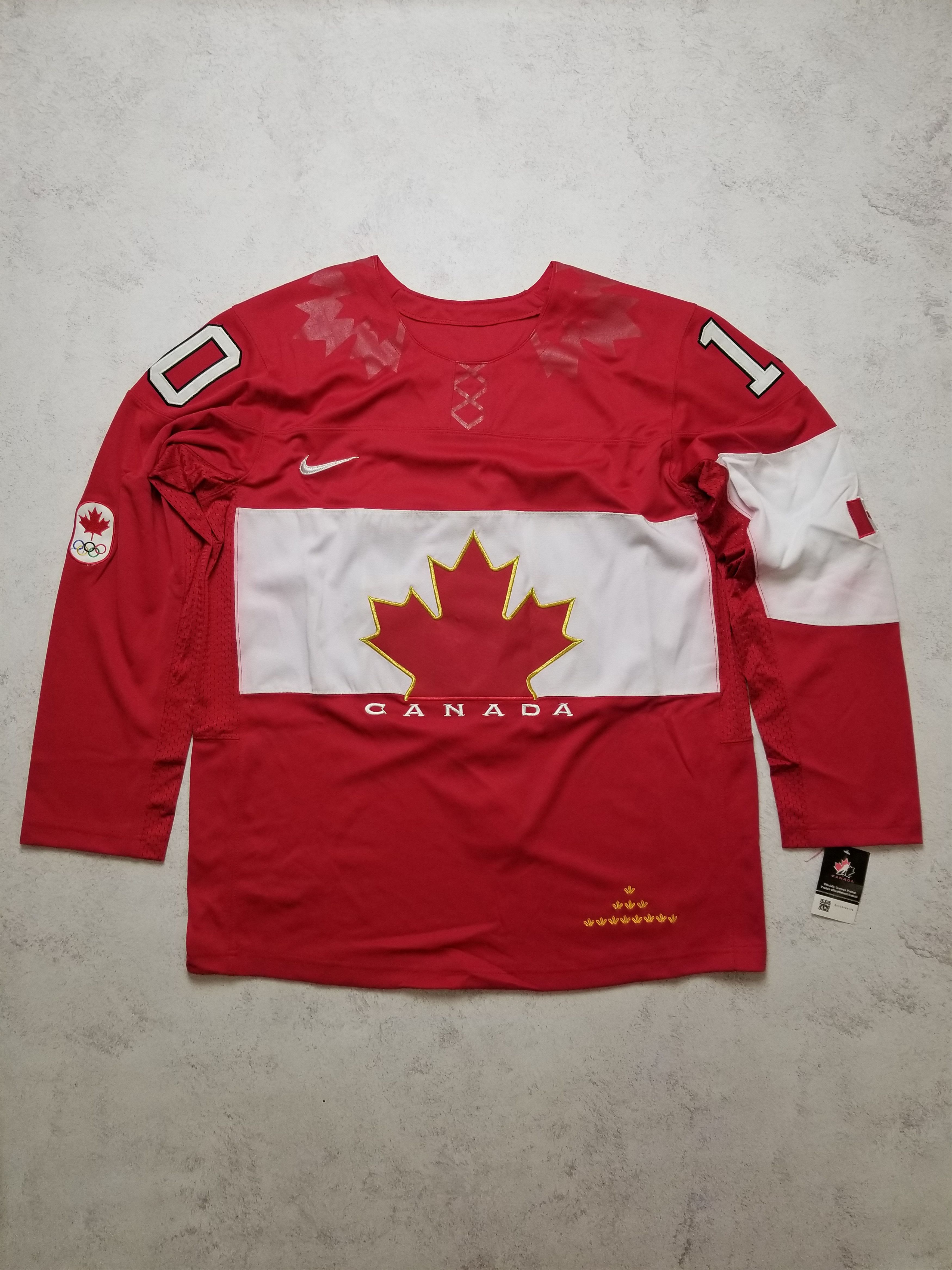 Nike Nike Canada Team Sharp # 10 Winter Olympic Hockey Red Jersey Size US XXL / EU 58 / 5 - 1 Thumbnail