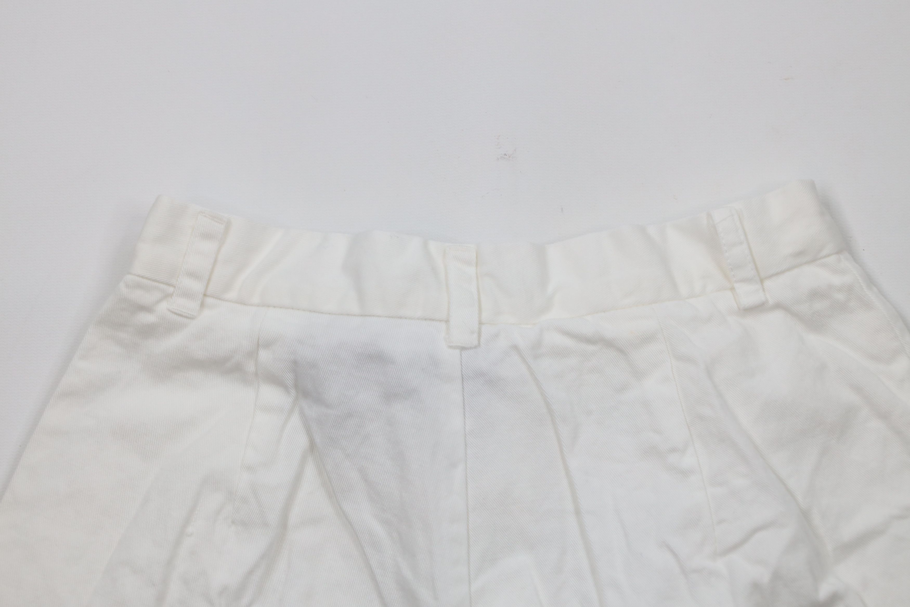 Vintage Deadstock Vintage 90s Streetwear Cuffed Shorts White Cotton Size 36" / US 14 / IT 50 - 10 Thumbnail