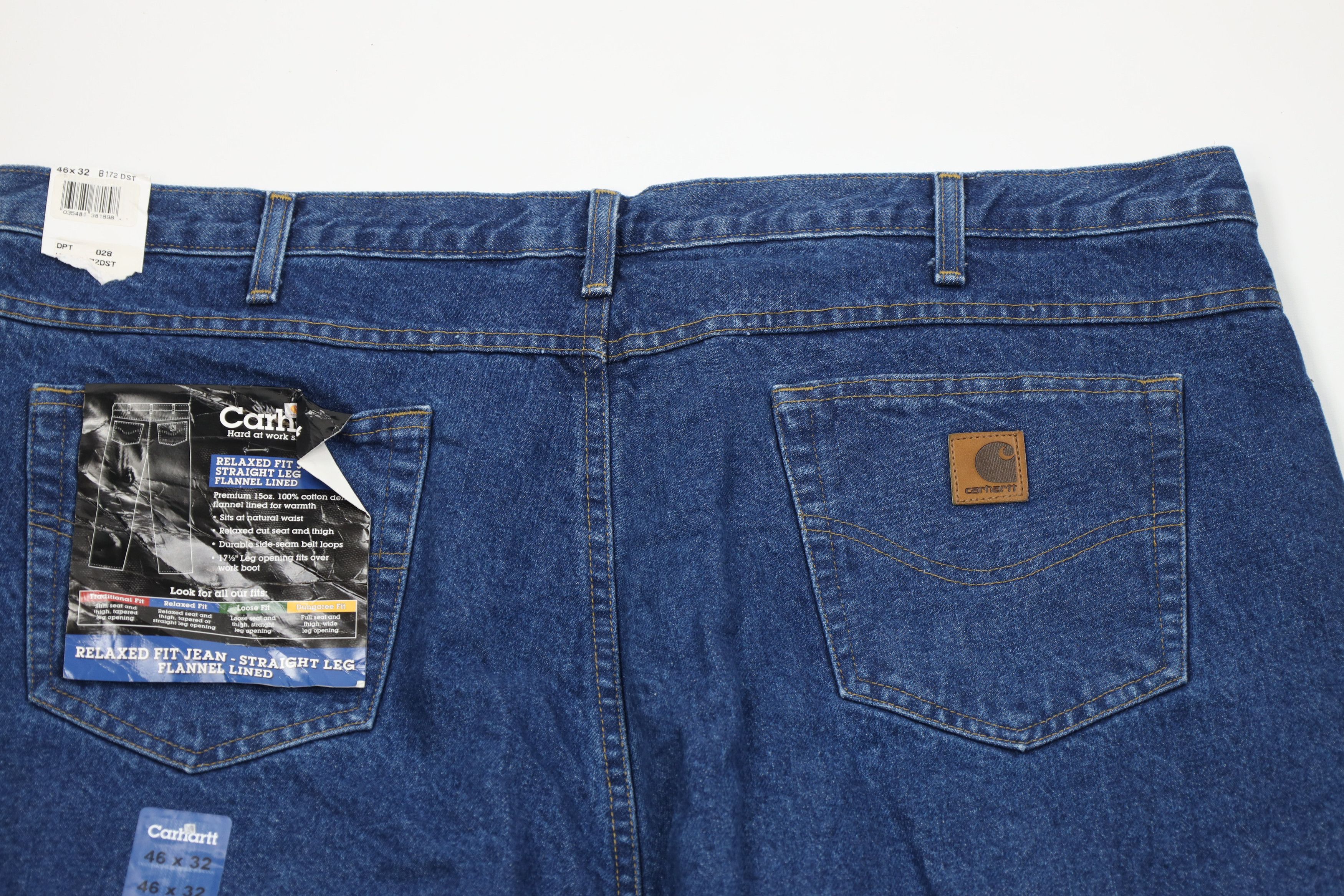 Carhartt Deadstock Vintage Y2K 2003 Carhartt Fit Flannel Lined Jeans Size US 44 / EU 60 - 9 Thumbnail