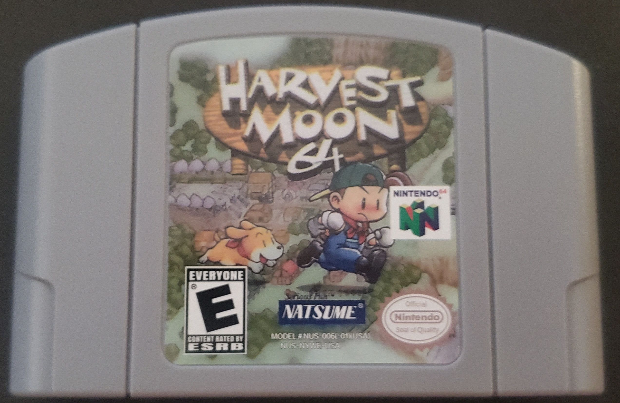 Nintendo Harvest Moon 64 N64 Nintendo 64 Video Game Cartridge 1999 Size ONE SIZE - 1 Thumbnail