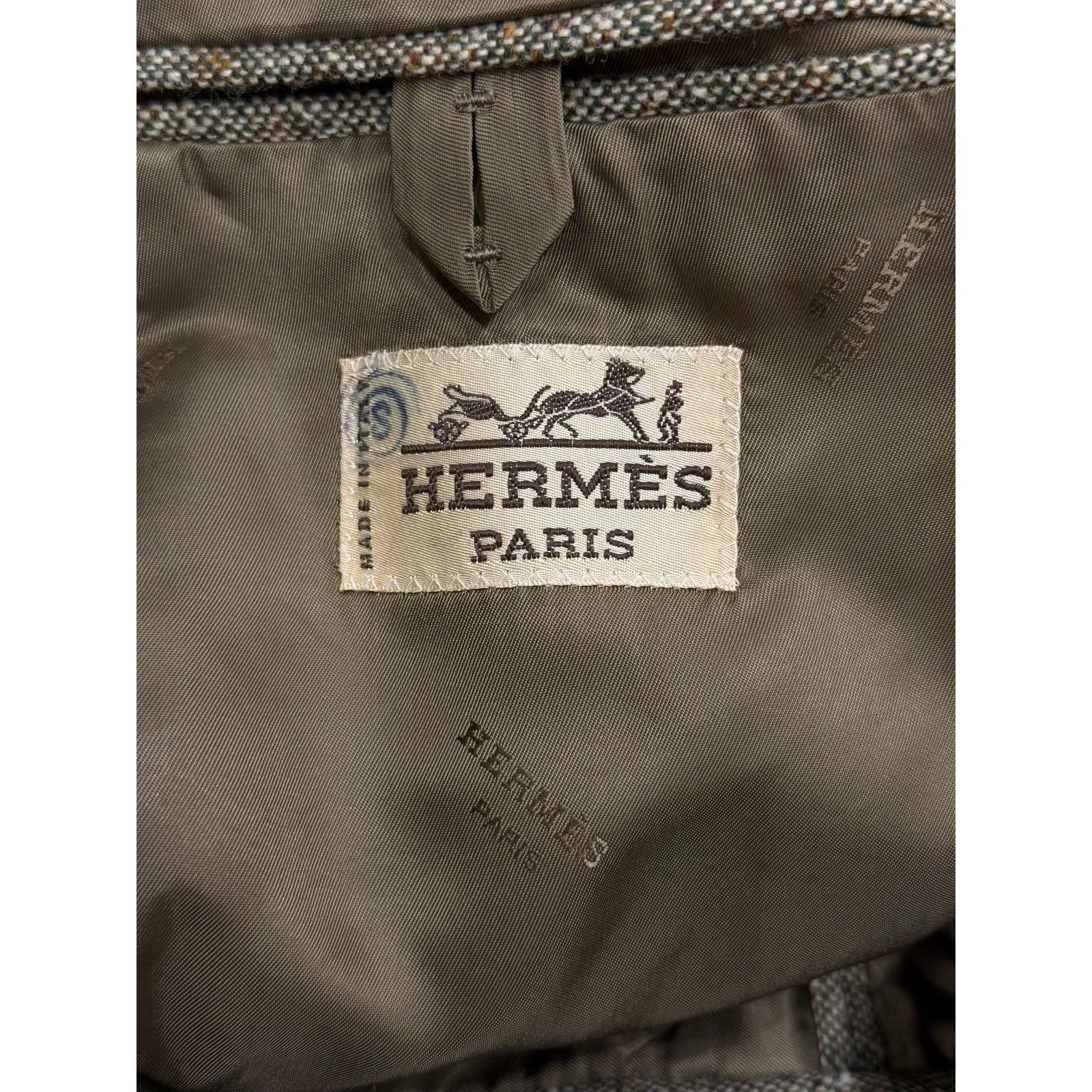 Hermes 1990s Hermes wool tweed suit set Size 50L - 9 Thumbnail