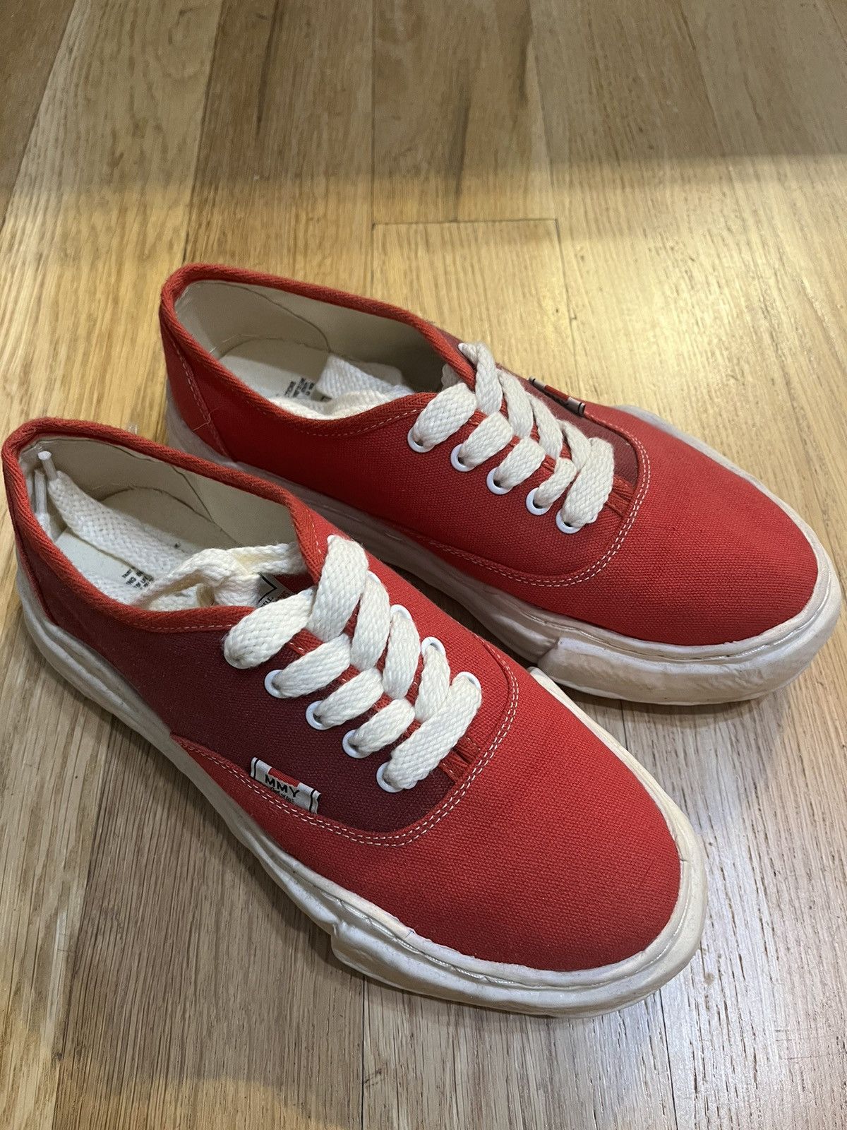 Maison MIHARA YASUHIRO Mihara Yasuhiro OG overdyed baker red Size US 9 / EU 42 - 1 Thumbnail