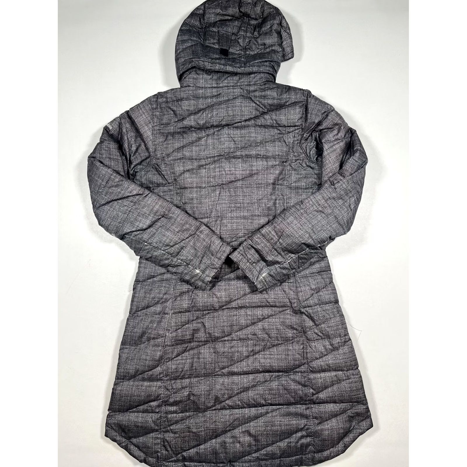 Vintage Columbia Coat Womens Medium Gray Omni-Shield Hooded Puffer Parka Long Size M / US 6-8 / IT 42-44 - 2 Thumbnail