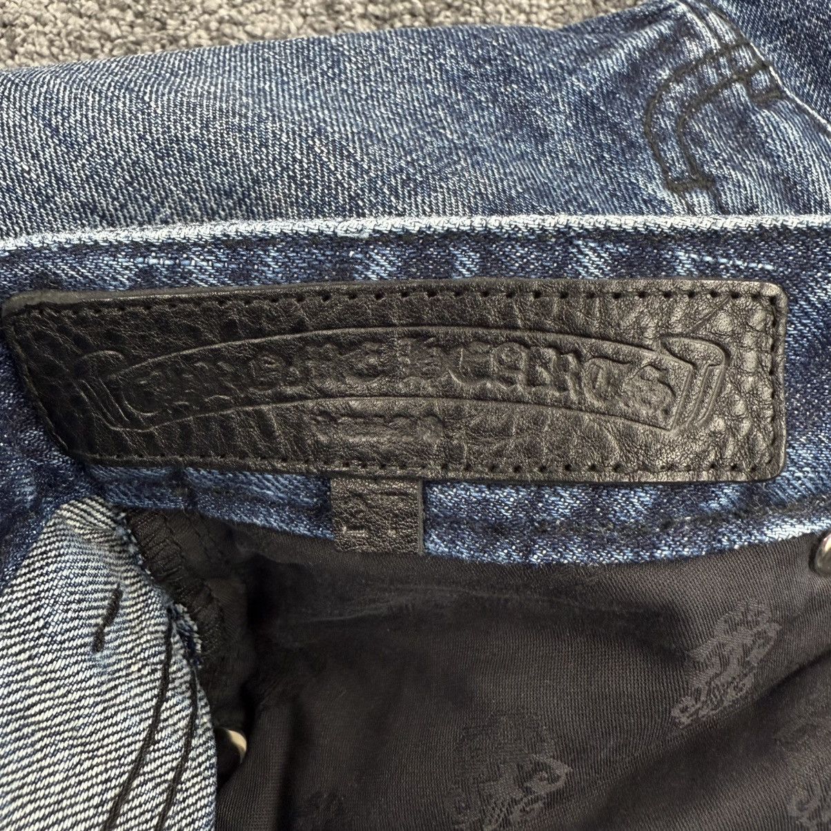 Chrome Hearts Turbo Diesel Cross Patch Jean Shorts