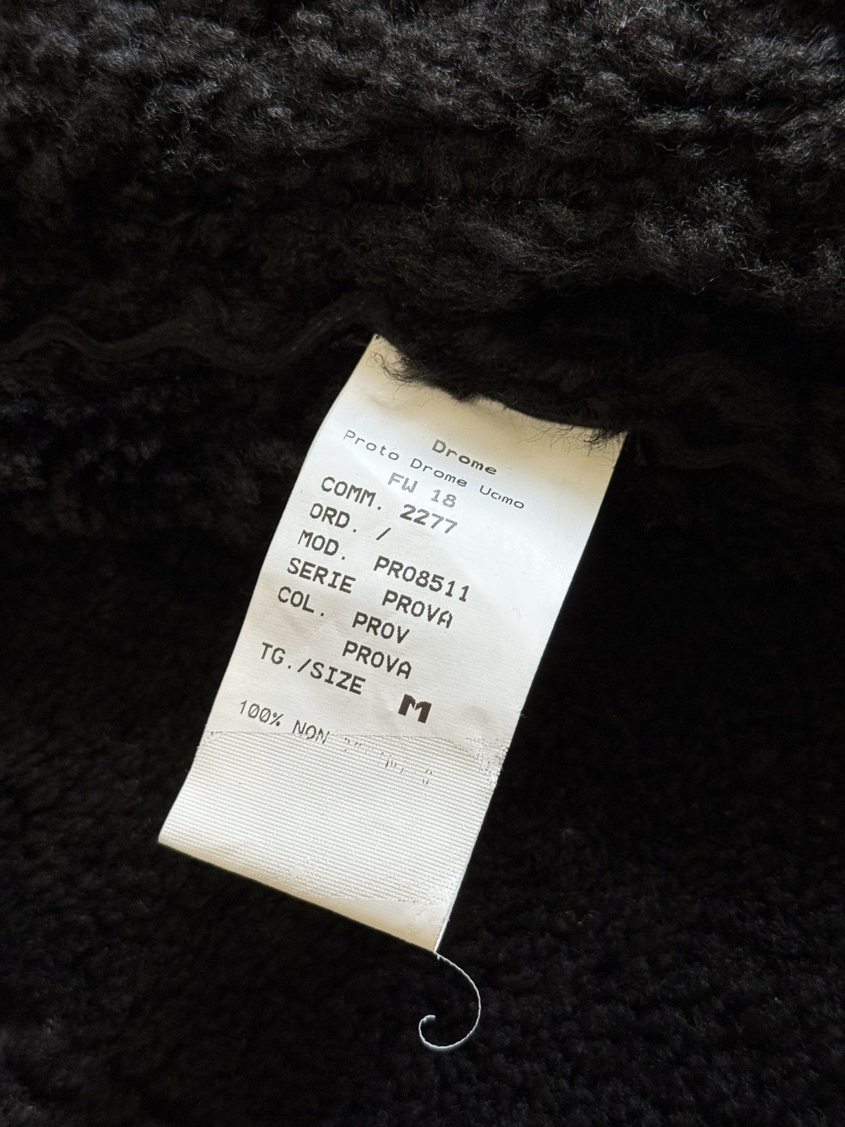 Drome Drome Shearling Leather Bomber Jacket Black Medium Size US M / EU 48-50 / 2 - 7 Thumbnail