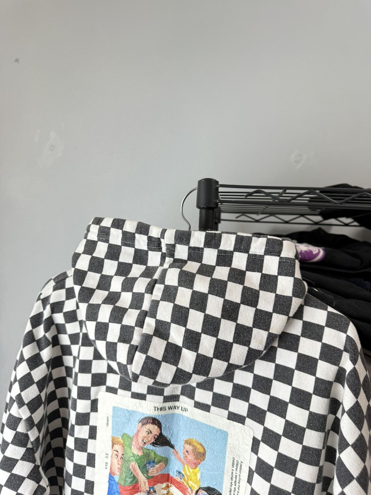 CHILDS Vintage Childish Checkered Embroidered Logo Hoodie Size US M / EU 48-50 / 2 - 9 Thumbnail