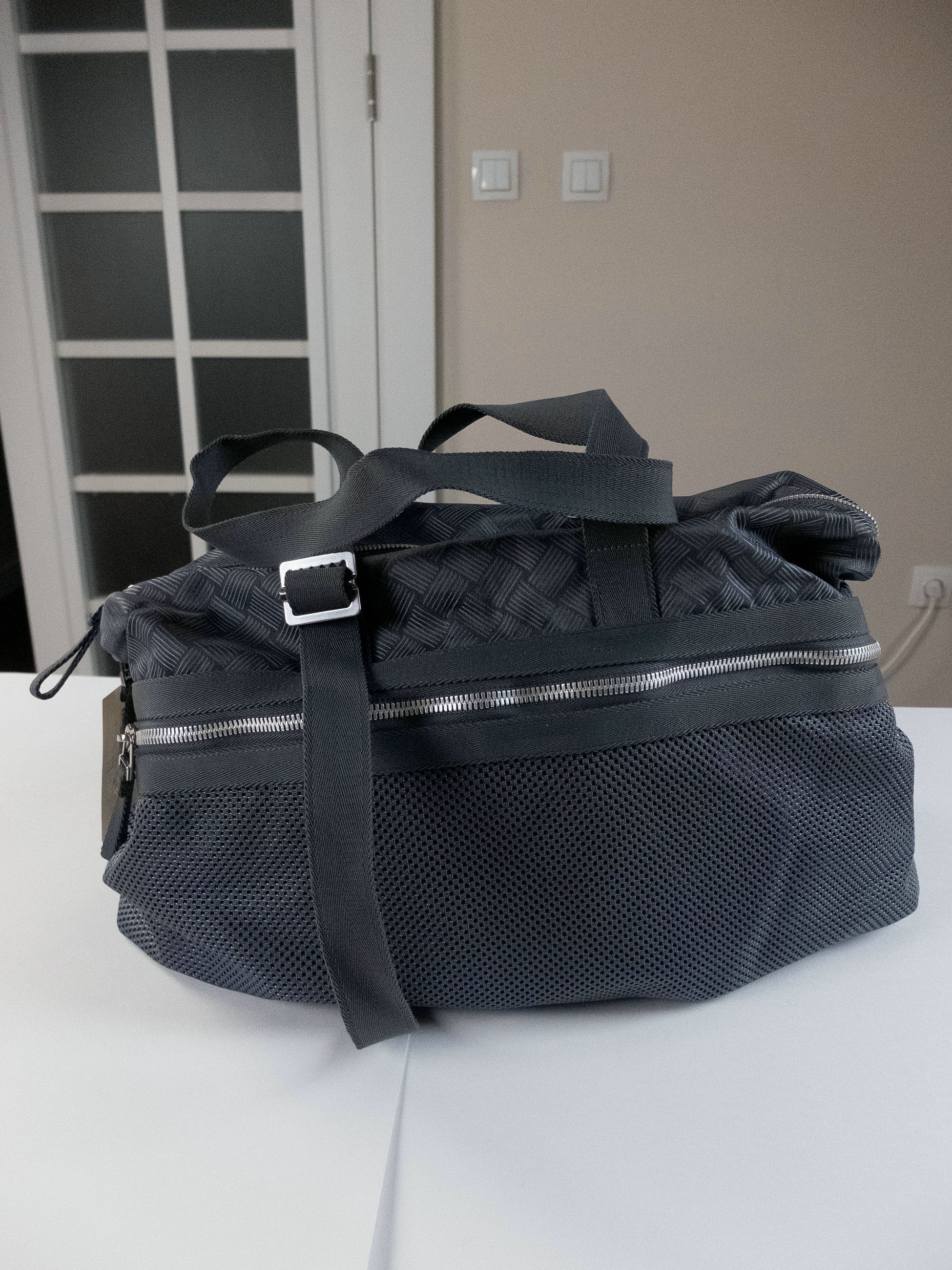Bottega Veneta BOTTEGA VENETA Alto gray intreciato pattern duffle bag Size ONE SIZE - 5 Thumbnail