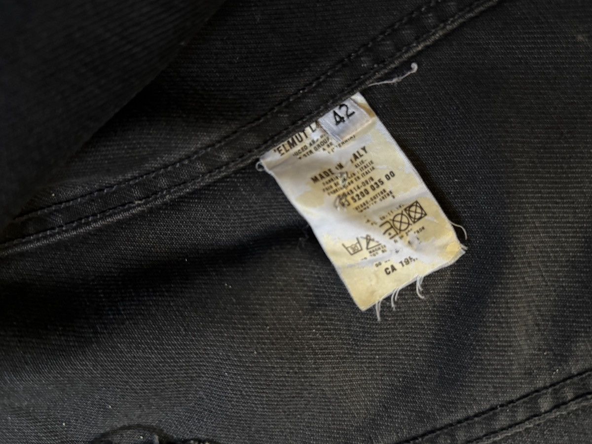 Helmut Lang Vintage 1999 Helmut Lang Black Denim Jacket Sz 42 Waxed Worn Size US XS / EU 42 / 0 - 17 Thumbnail