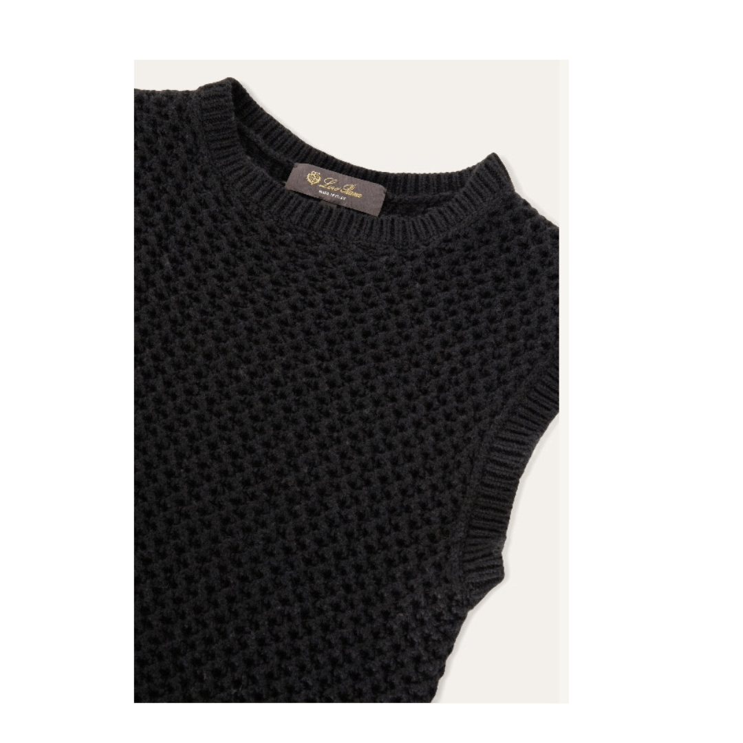 Loro Piana o1srvl11e1224 Engadin Dress in Black Size S / US 4 / IT 40 - 2 Thumbnail