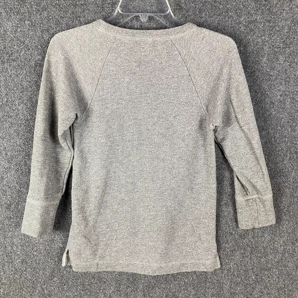 J.Crew J Crew Sweatshirt XS Women's Pullover Gray Cotton Blend Size XS / US 0-2 / IT 36-38 - 6 Thumbnail