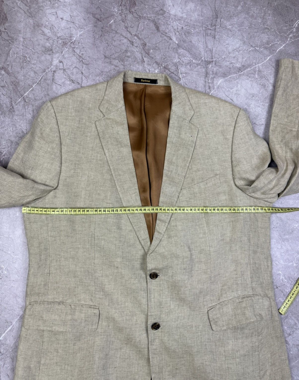 Barbour Luxury Barbour 100% Linen Blazer Jacket Size 58 Size 48R - 14 Thumbnail