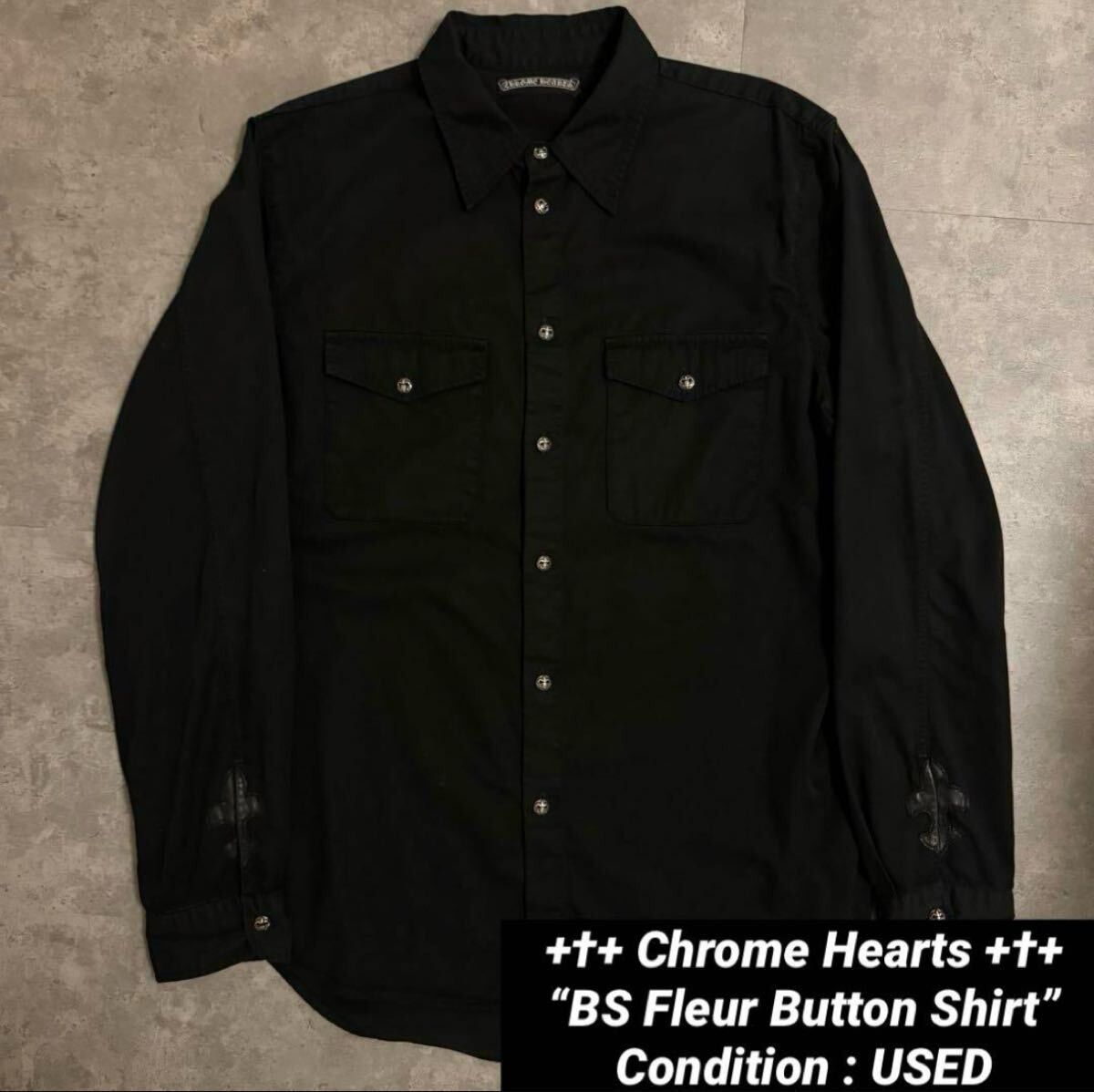 最終値下げCHROME HEARTS FLEUR DRESS SHIRT Chrome Hearts Chrome Hearts Fleur Button Shirt | Grailed