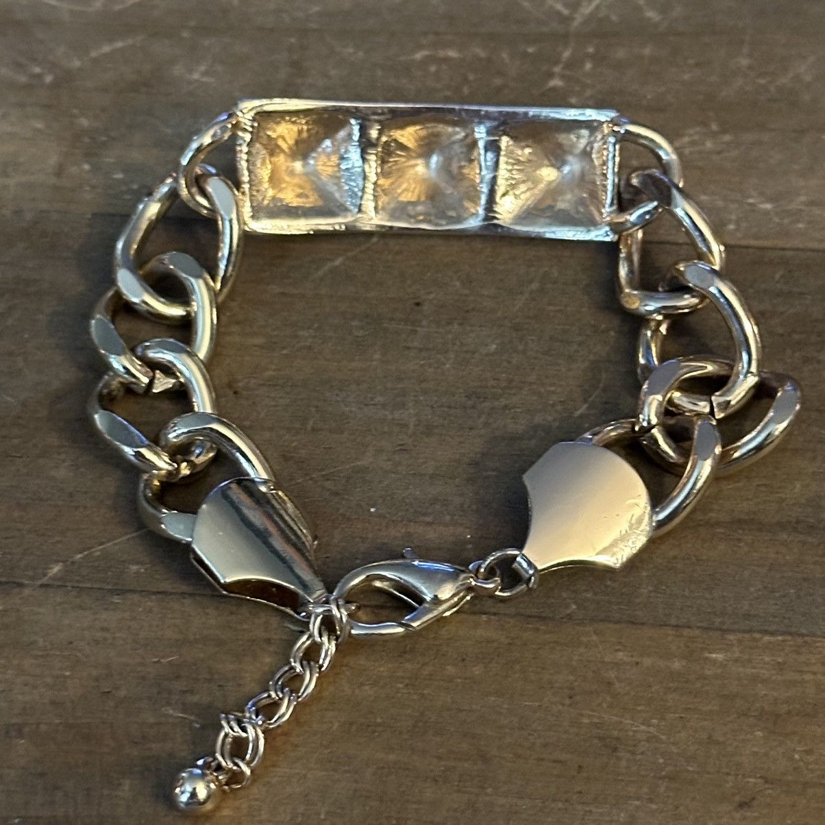 Other Paved rhinestone pyramid chain bracelet Size ONE SIZE - 5 Thumbnail
