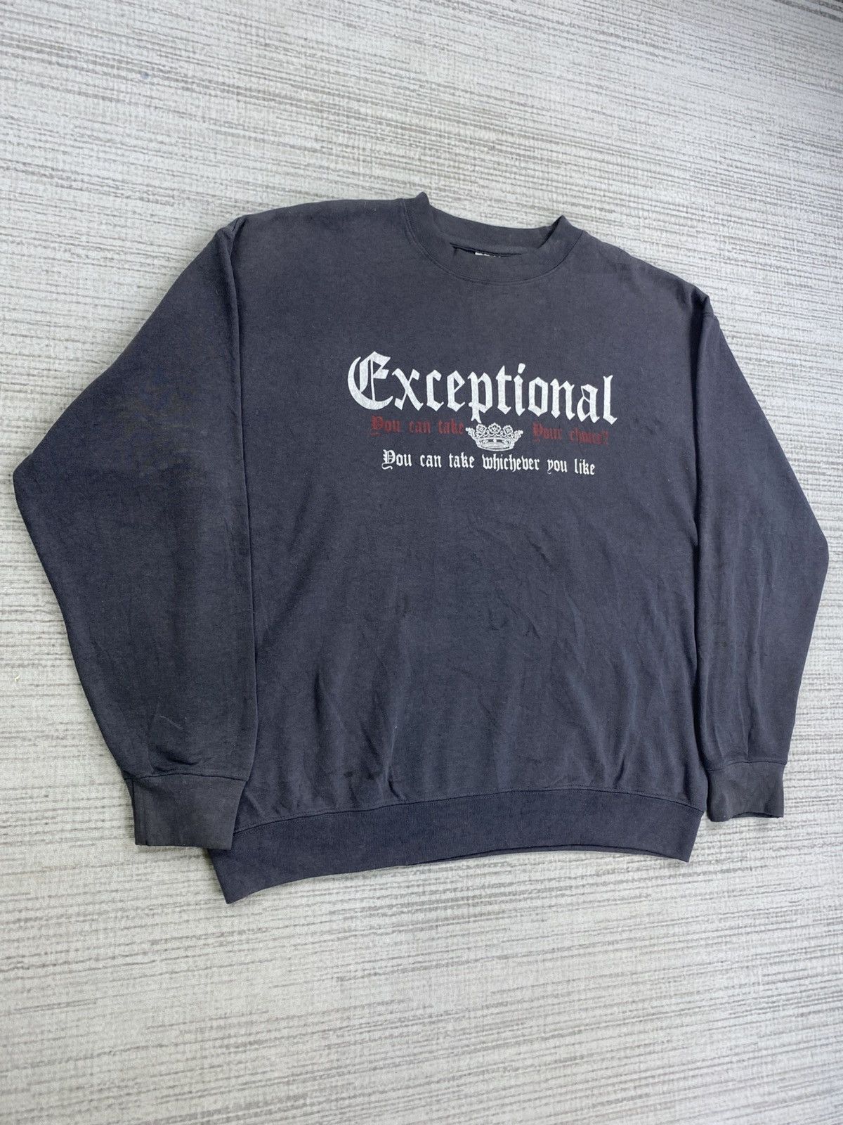 Bullet Noise 🔥Vintage Bullet Noise Skull Weapon Printed Sweatshirt Size US L / EU 52-54 / 3 - 4 Thumbnail