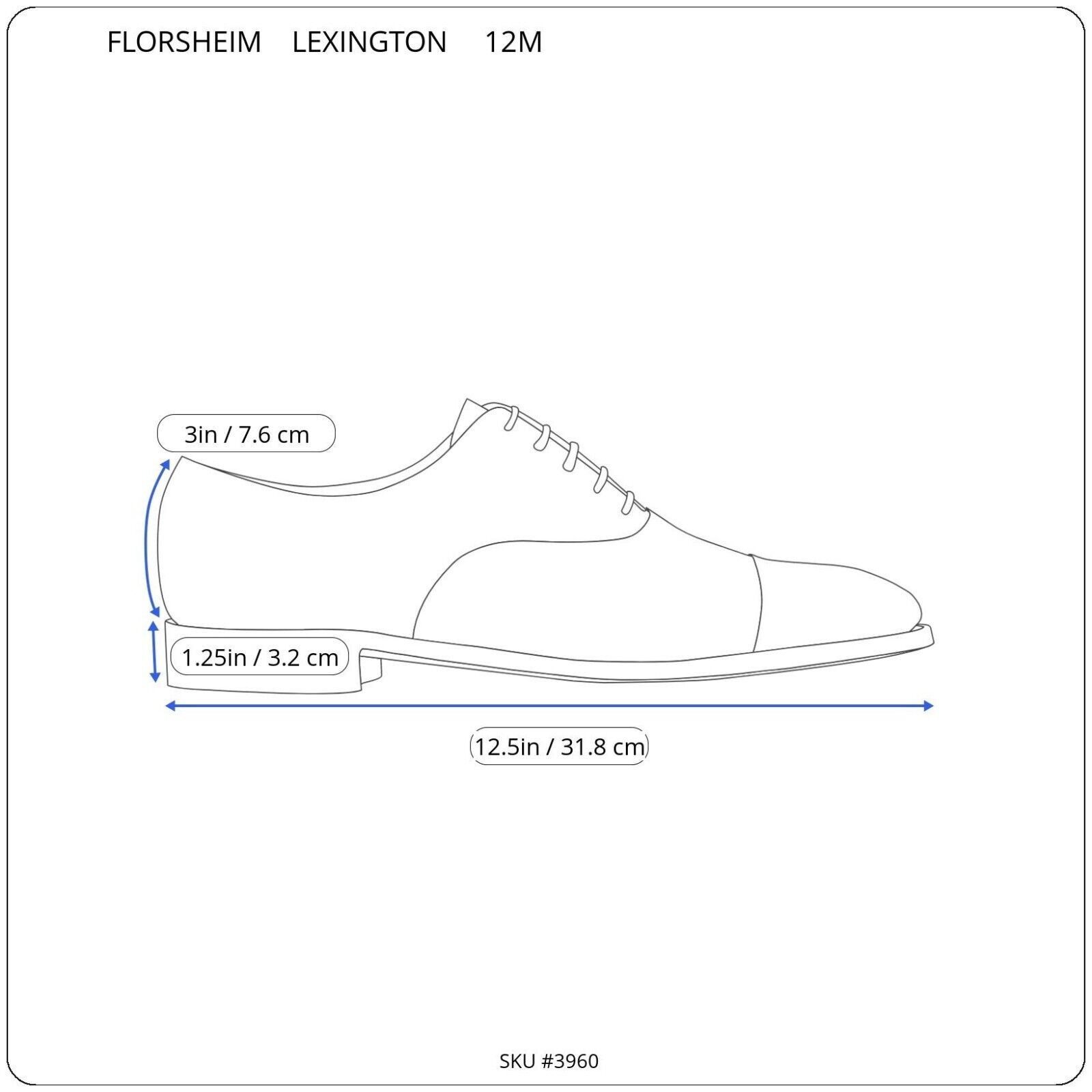 Florsheim Florsheim Men's Lexington Oxford Black 12M 17066-01 Wingtip Size US 12 / EU 45 - 8 Thumbnail