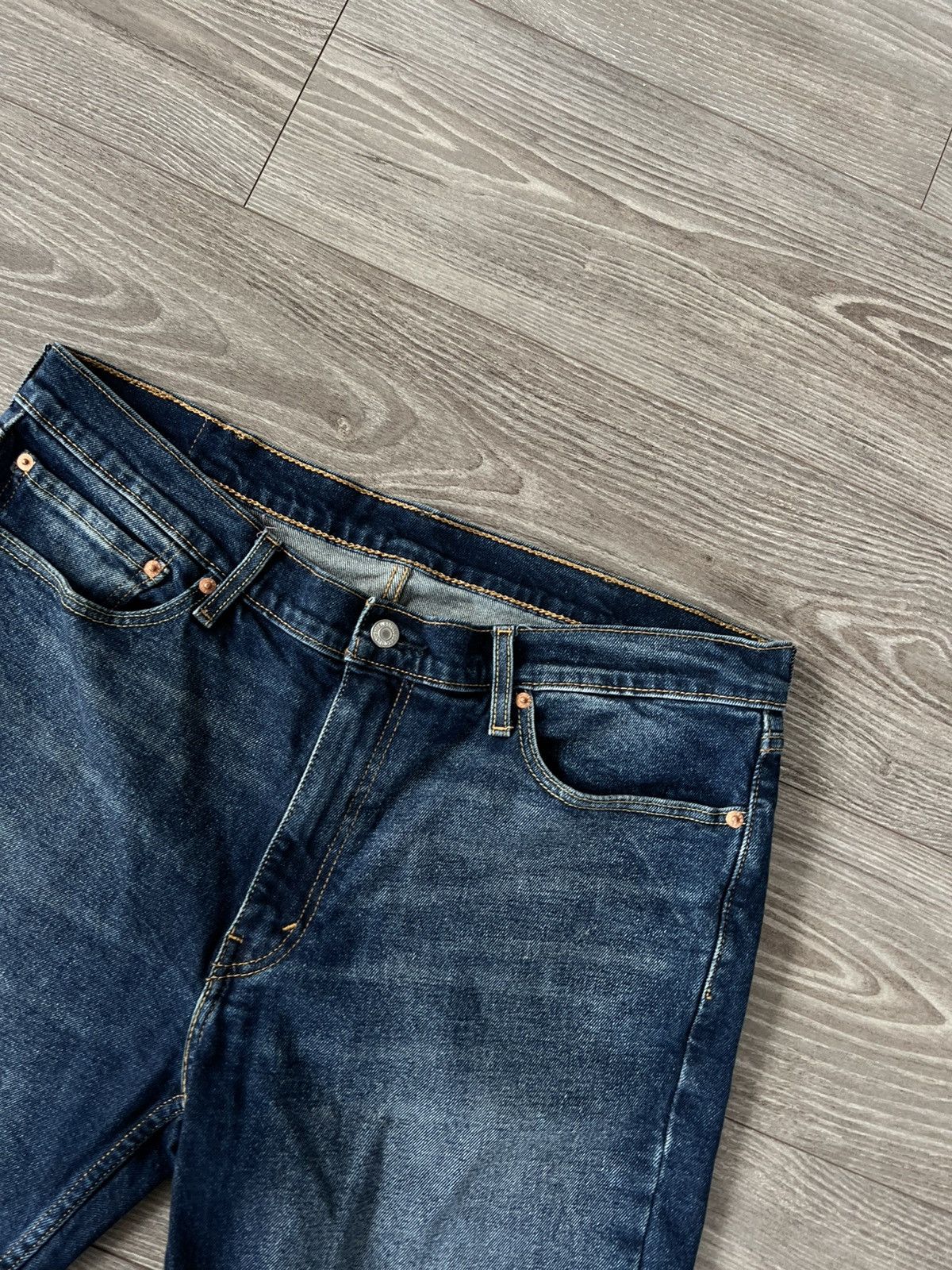 Levi's Levis Rare Blue Denim 511 Red R Tab Jeans Short Size US 38 / EU 54 - 5 Thumbnail