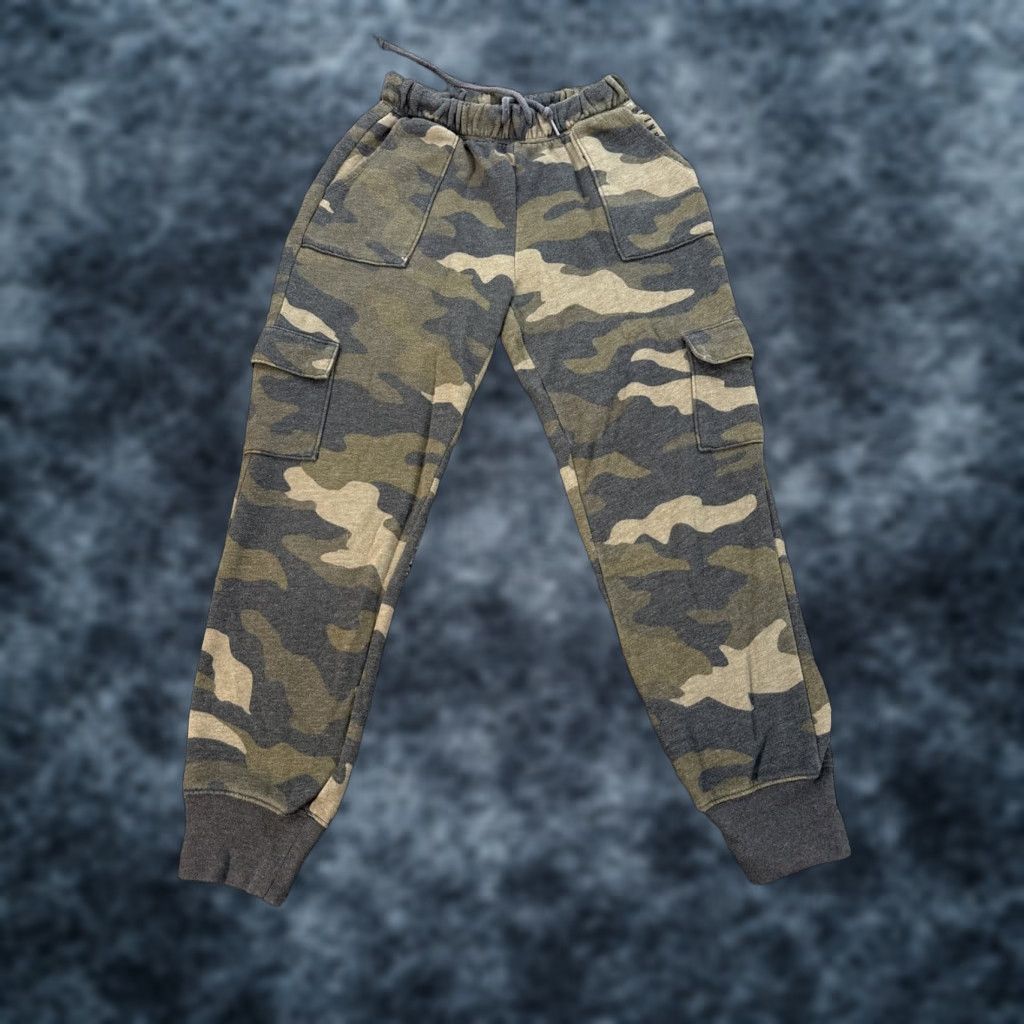 Victoria's Secret Victoria's Secret PINK Womens Pants XS Green Camouflage Cargo Sweatpants Jogger | Activewear | Regular Size 26" / US 2 / IT 38 - 1 Thumbnail