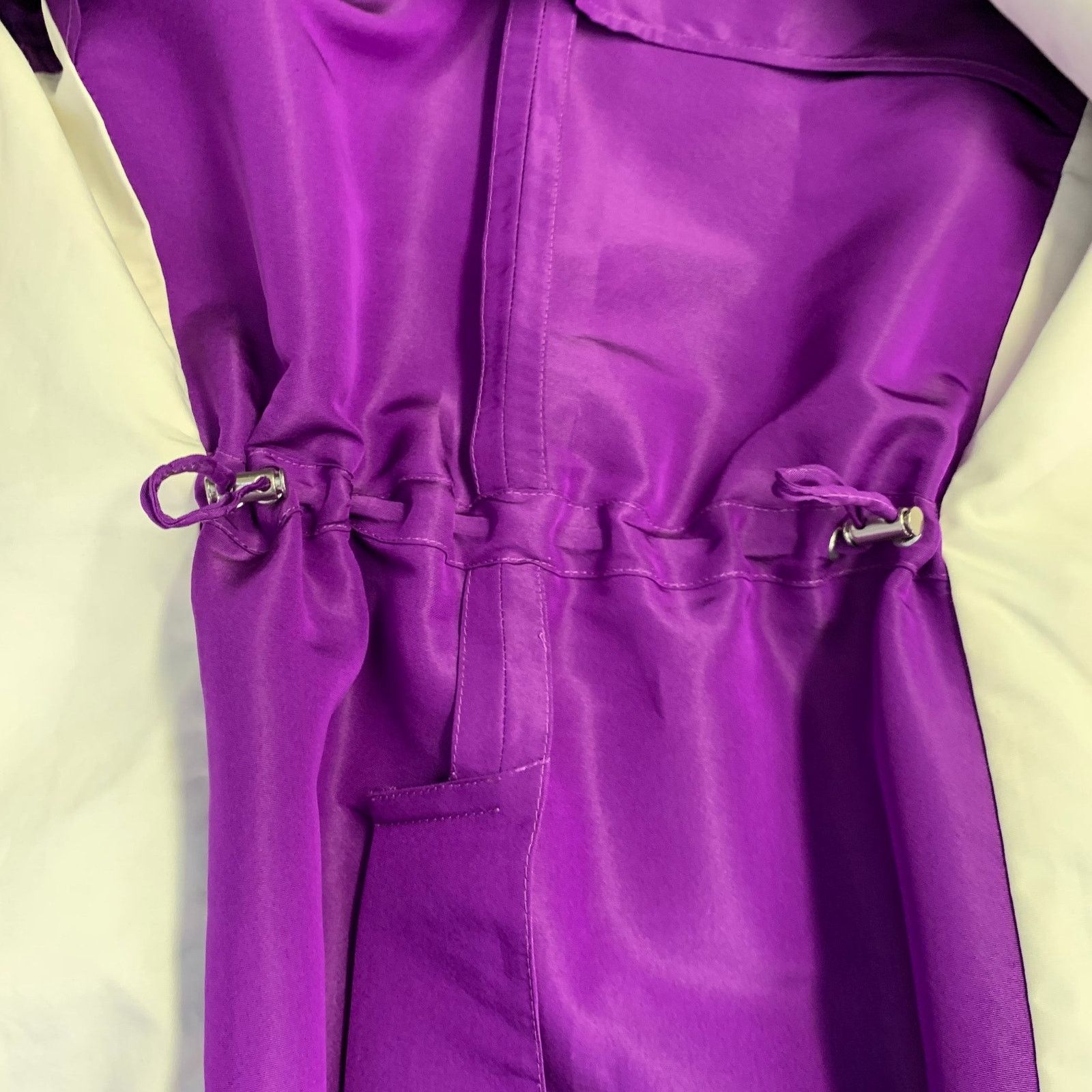 Valentino Size 4 Purple Silk Peak Lapel Drawstring Jacket Blazer Size S / US 4 / IT 40 - 12 Thumbnail