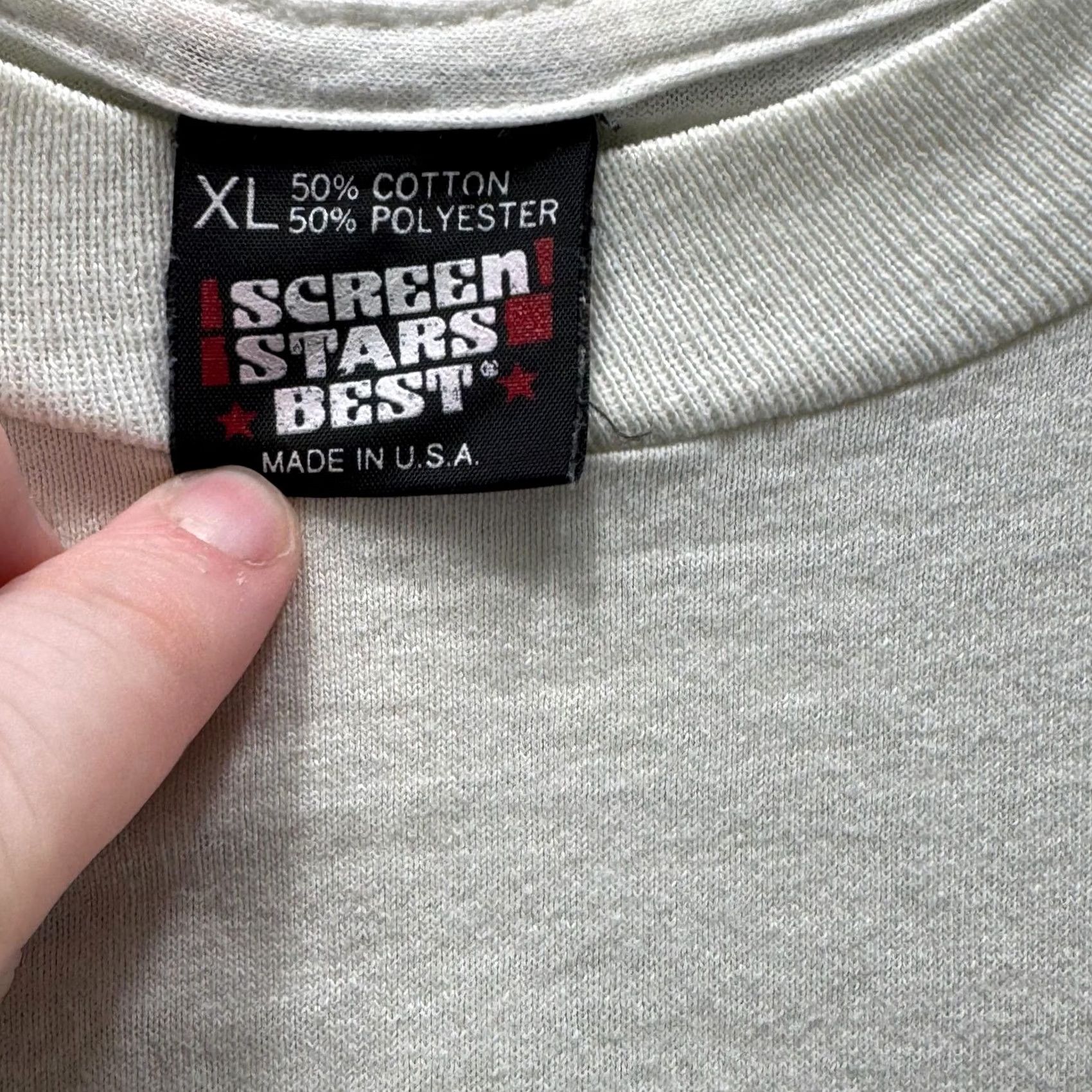 Vintage VINTAGE Screen Stars Best Shirt Mens XL White Mumm Champagne Graphic Tee Size US XL / EU 56 / 4 - 5 Thumbnail