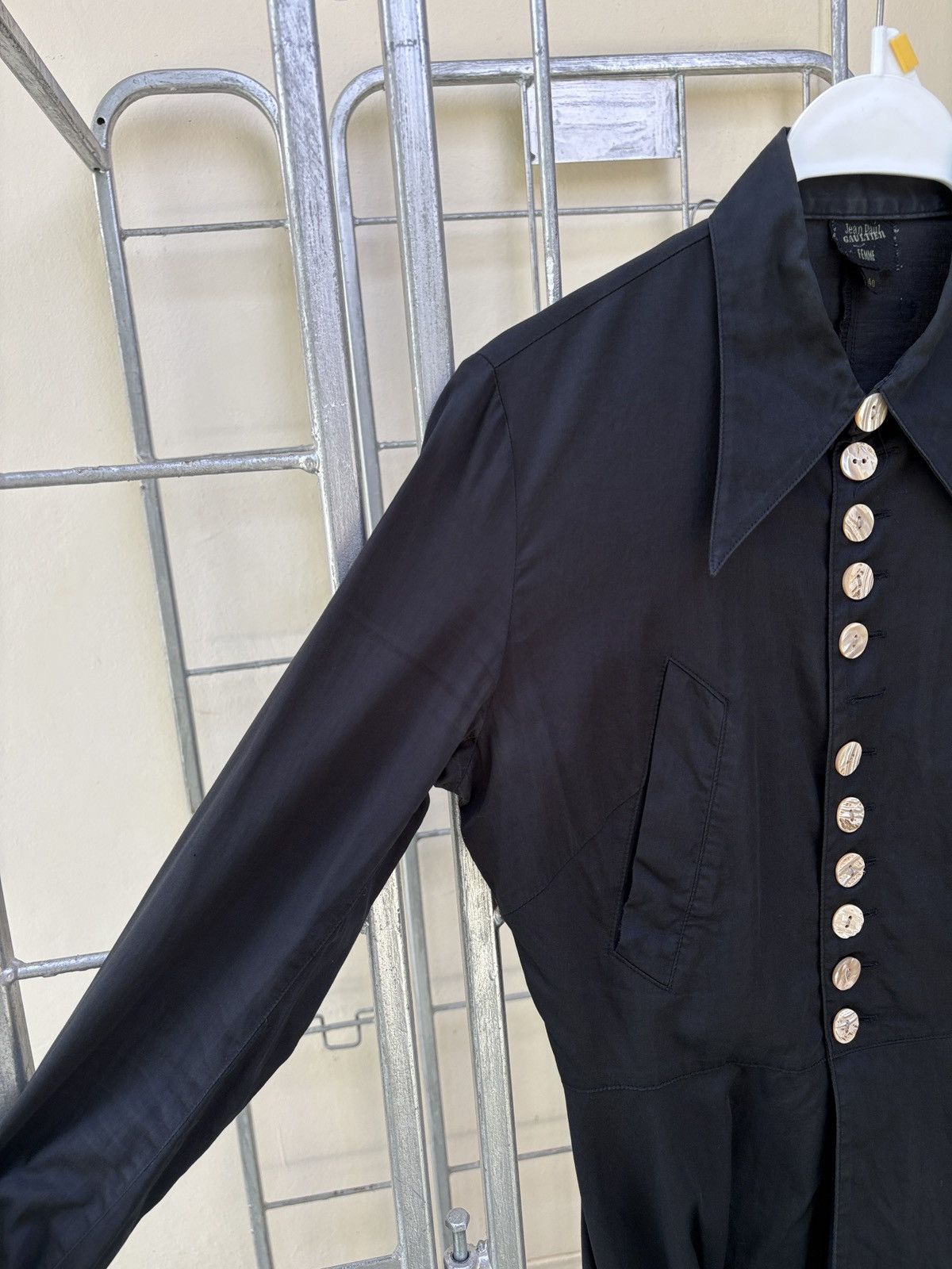Jean Paul Gaultier Jean Paul Gaultier JPG black long sleeves dress shirt Size M / US 6-8 / IT 42-44 - 11 Thumbnail