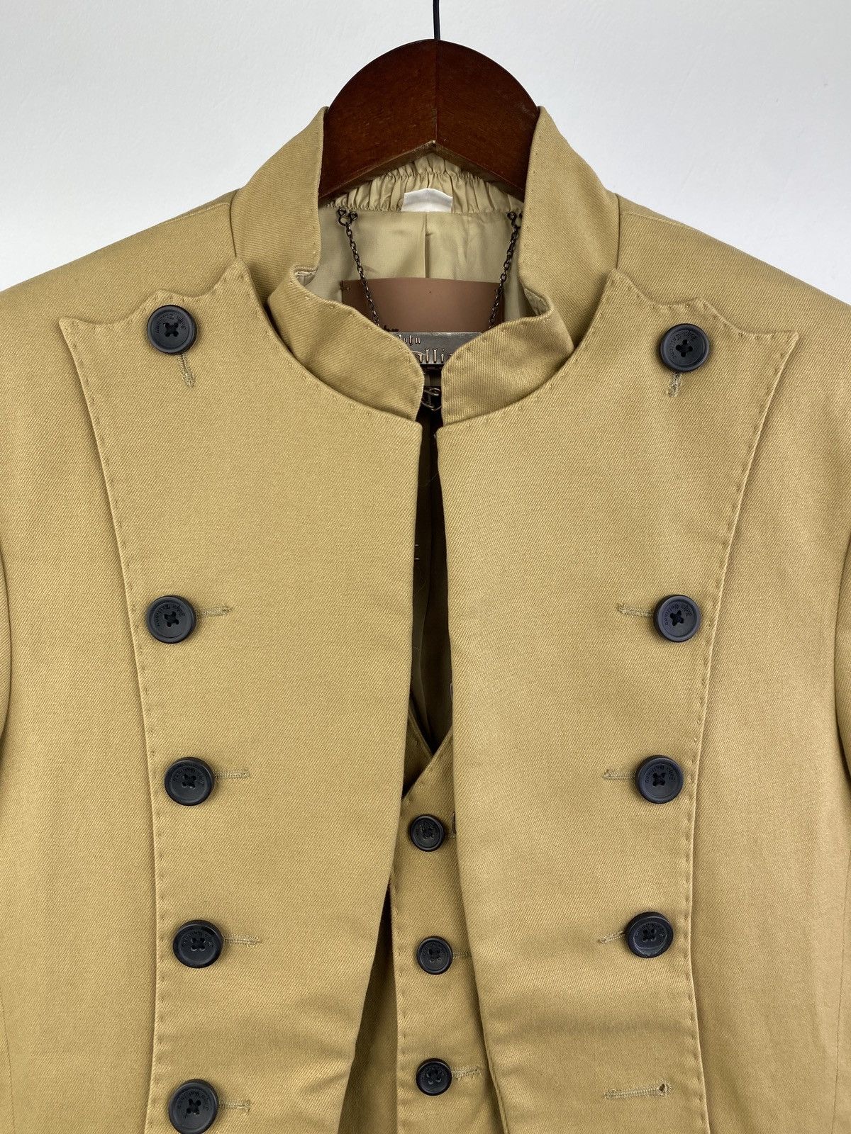 John Galliano 2000’s John Galliano Napoleon Beige Jacket Size US M / EU 48-50 / 2 - 10 Thumbnail