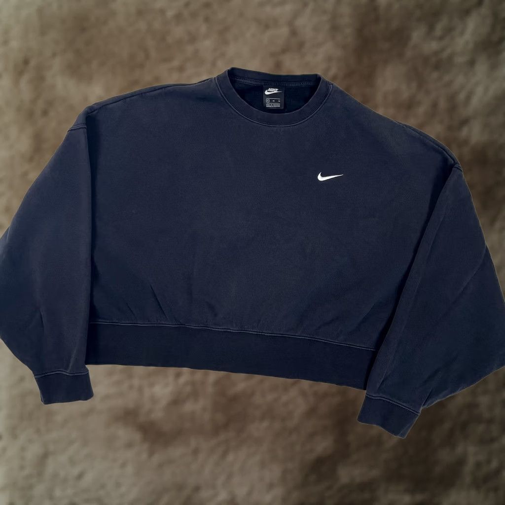 Nike Nike Sweatshirt Women's XL Black Fleece Phoenix Oversized Cropped Swoosh Y2K Size XL / US 12-14 / IT 48-50 - 1 Thumbnail