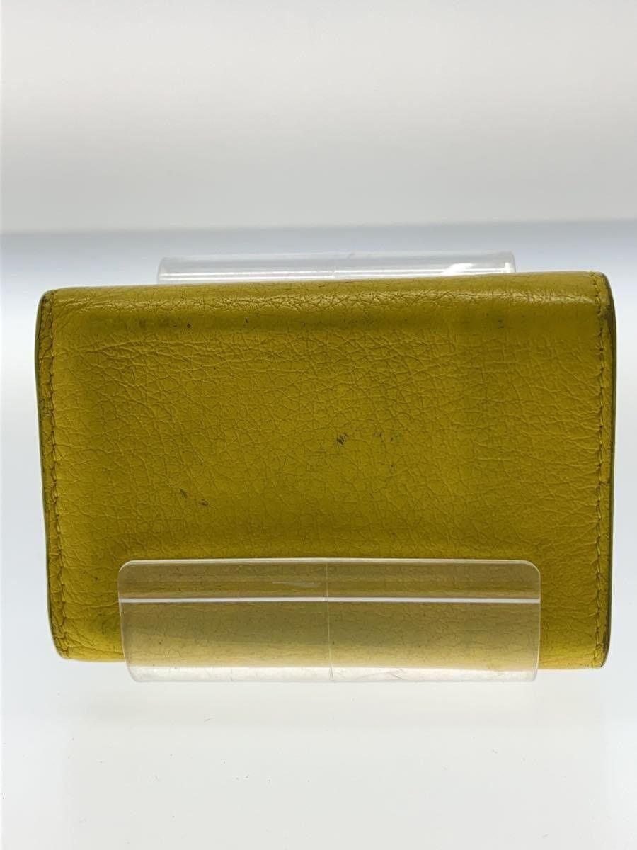 Balenciaga Balenciaga Leather Tri-Fold Wallet Yellow Size ONE SIZE - 2 Thumbnail