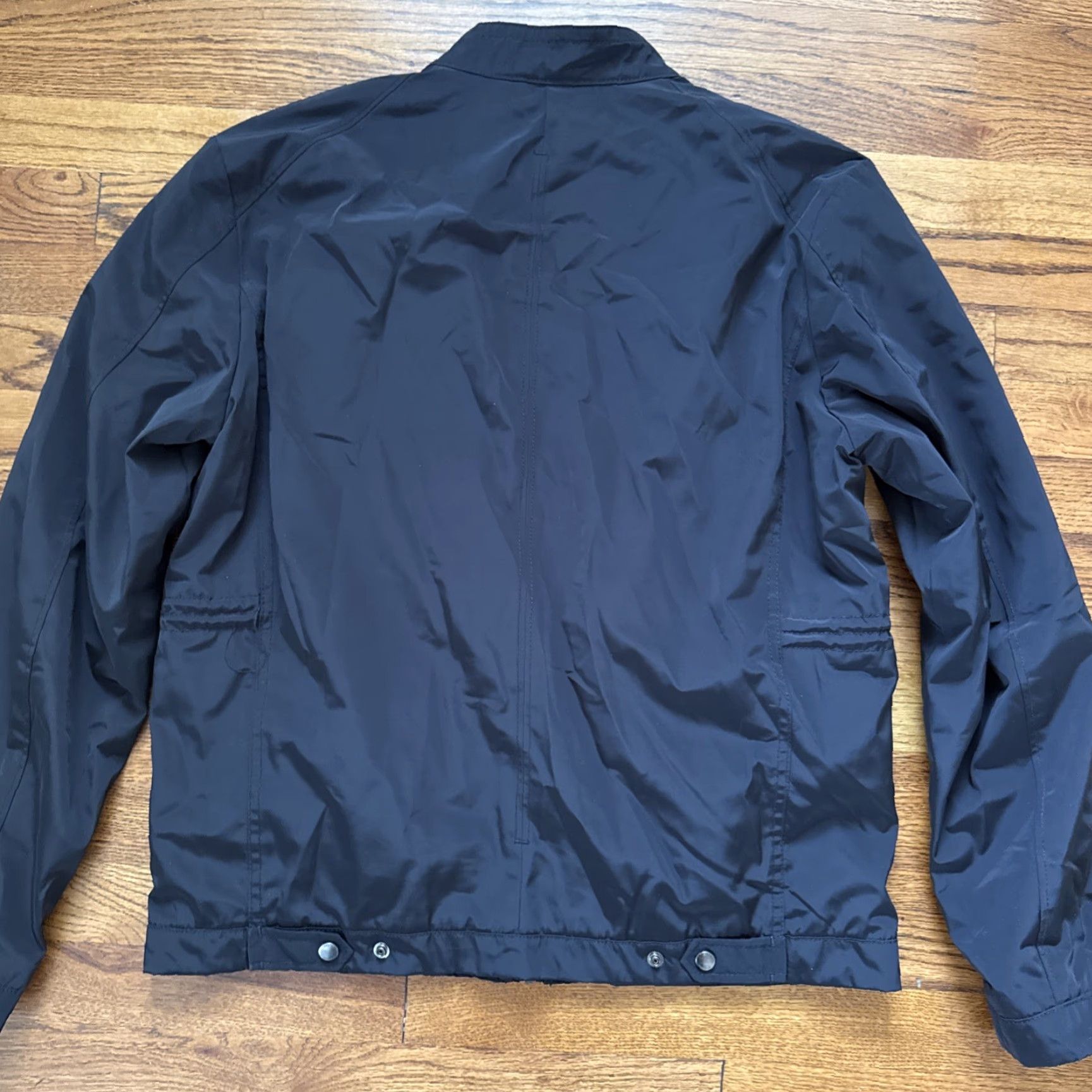 Hugo Boss HUGO BOSS BLACK POLYESTER BLEND LONG SLEEVE ZIP FRONT JACKET MEN'S 40R C24 Size US L / EU 52-54 / 3 - 6 Thumbnail
