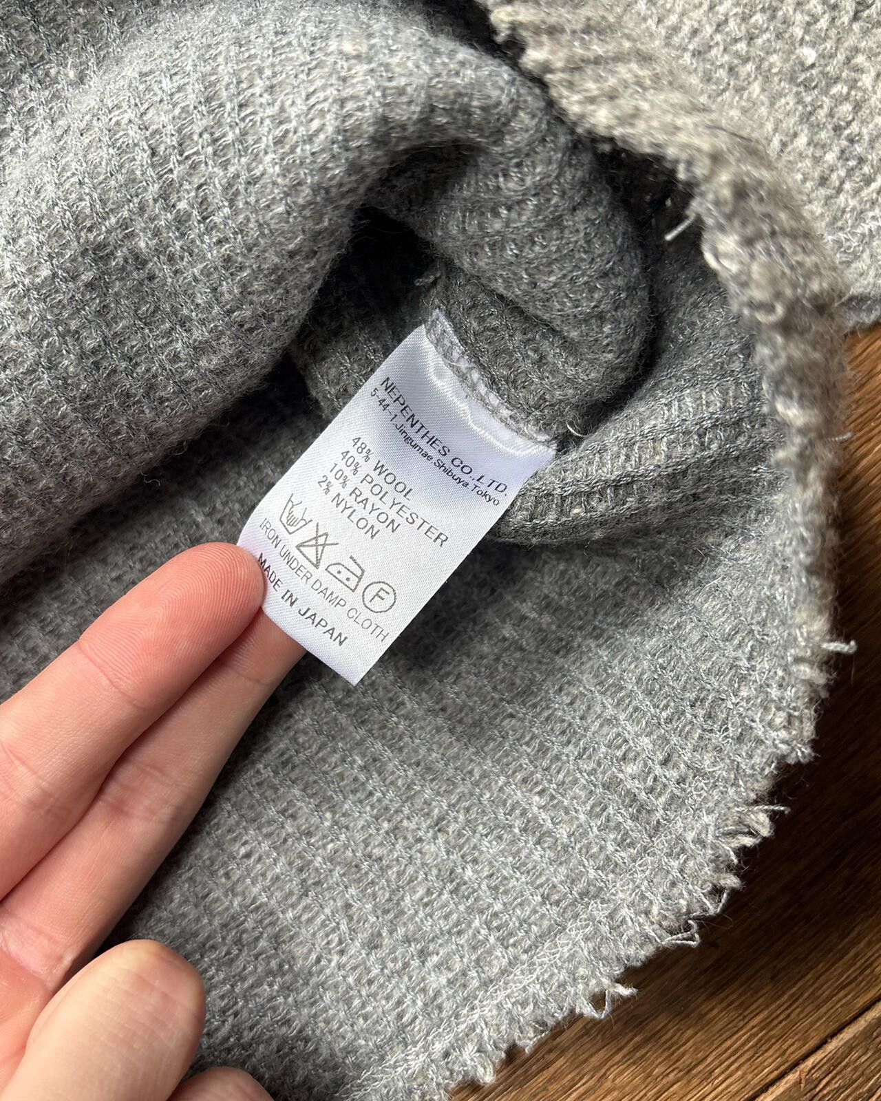 Needles Needles Wool Knit Sweater Grey Medium Size US M / EU 48-50 / 2 - 4 Thumbnail