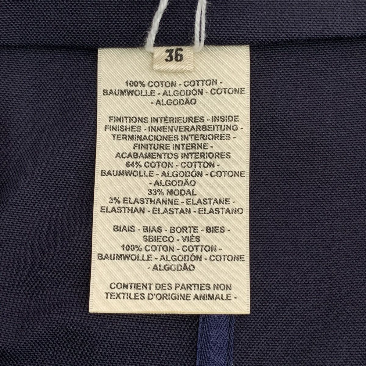 Hermes Hermes, Dark Blue Bell Chain Cotton Casual Mini Skirt K26WX Size 25" / US 0 / IT 36 - 7 Thumbnail