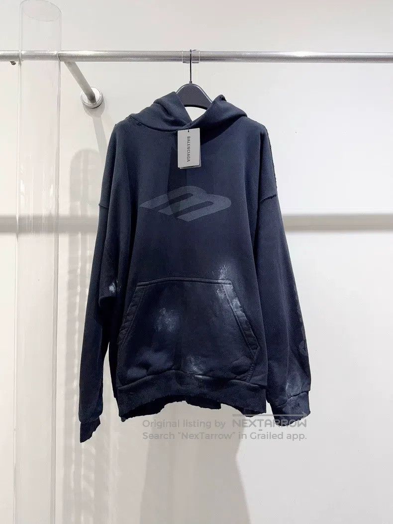 Balenciaga Balenciaga 3B Splatter Hooded Sweatshirt Size US L / EU 52-54 / 3 - 1 Thumbnail