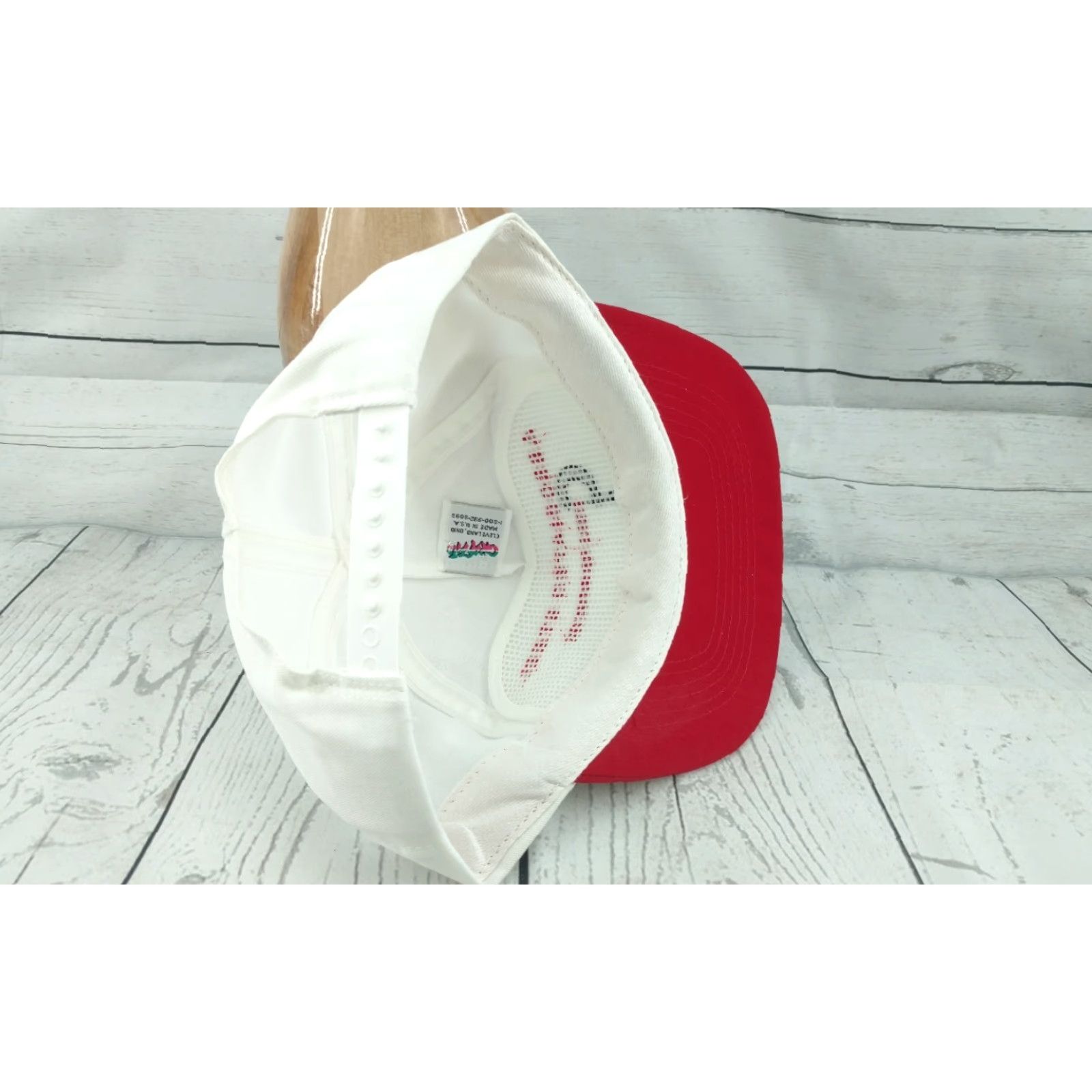 Vintage VINTAGE Associated Steel Company Trucker Hat White Red 80s Adjustable Snapback Mens Size ONE SIZE - 7 Thumbnail