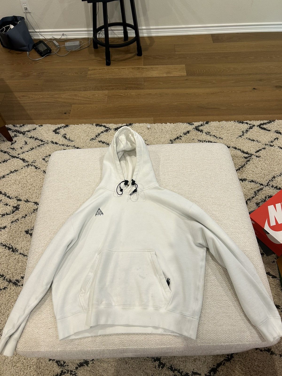 Nike ACG Nike ACG White Fleece Pullover Hoodie Size US M / EU 48-50 / 2 - 1 Thumbnail