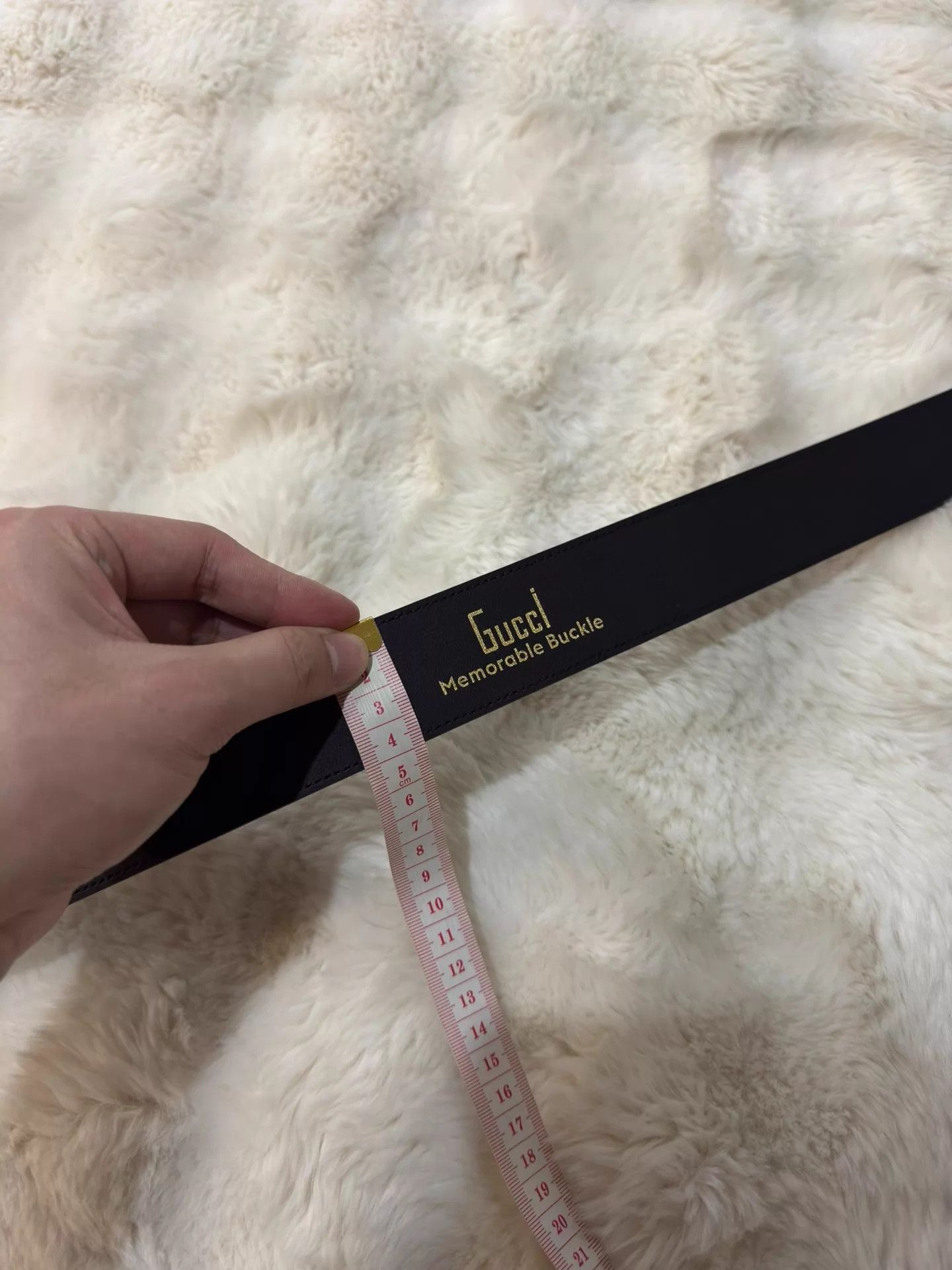 Gucci Gucci Black White Polka Dot Gold Buckle Belt 85 Size ONE SIZE - 6 Thumbnail