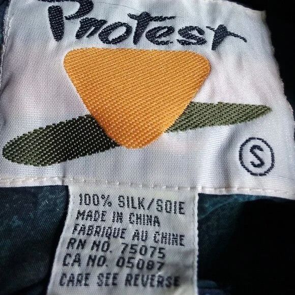 Other Vintage Protest Abstract Strokes Silk Shir Size US S / EU 44-46 / 1 - 4 Thumbnail
