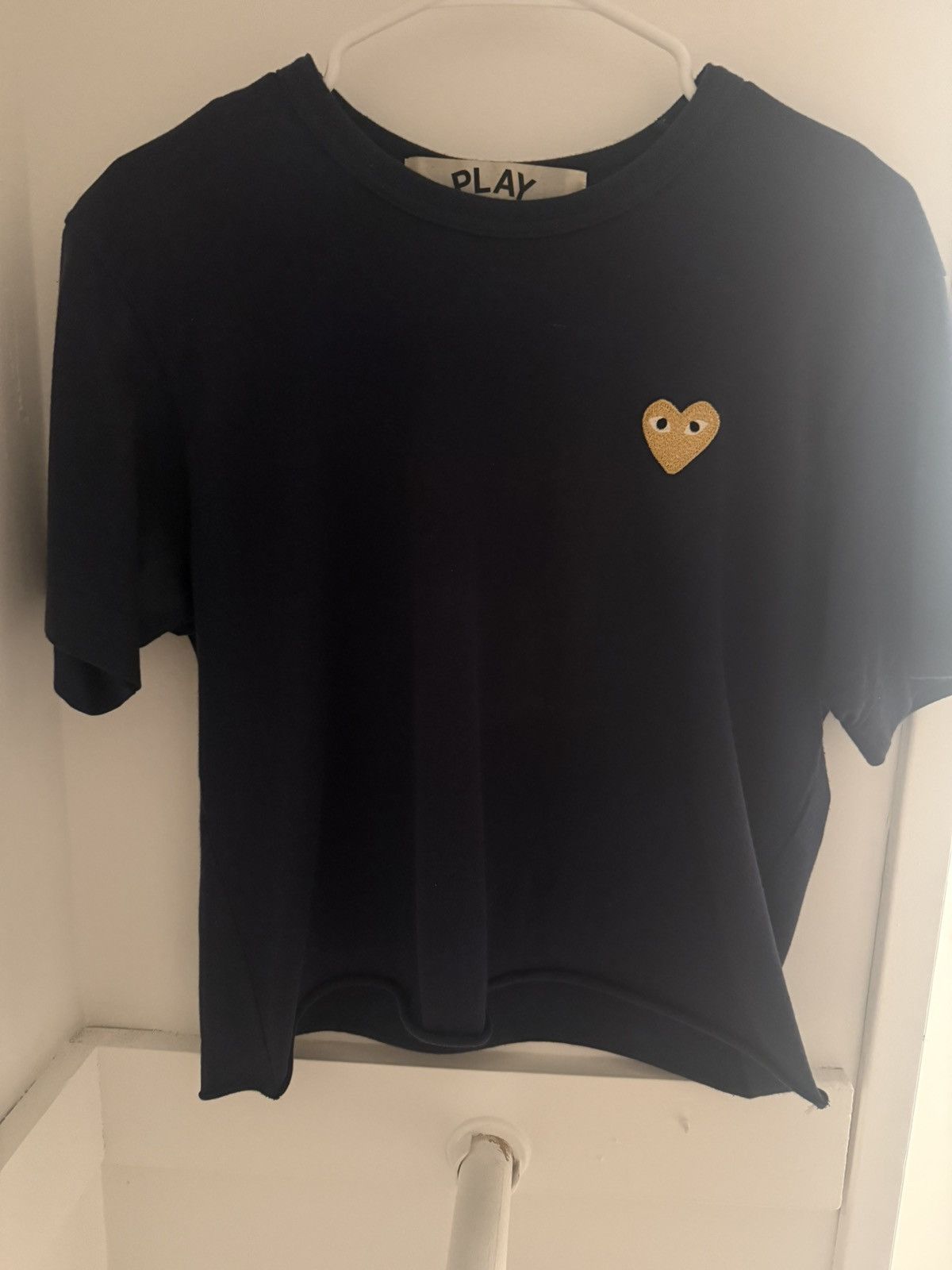 Comme des Garcons PLAY Comme des Garcons Play Navy Gold Heart T Size M Size US M / EU 48-50 / 2 - 1 Thumbnail