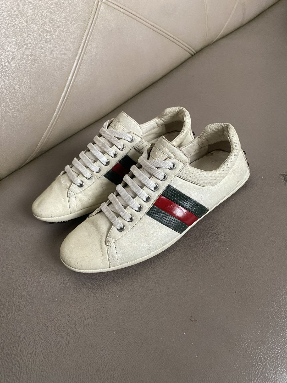 Gucci Gucci low trainers leather Size US 7.5 / EU 40-41 - 6 Thumbnail