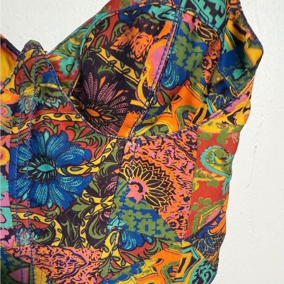 Urban Outfitters Urban Outfitters Multicolor Boho Bustier Crop Top – Size M Size M / US 6-8 / IT 42-44 - 4 Thumbnail
