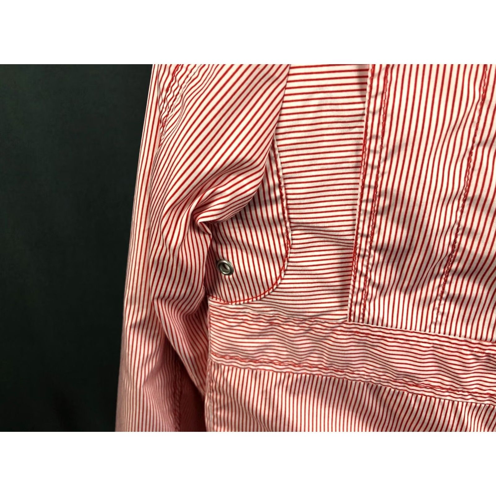 Diesel Diesel Windbreaker Full Zip Jacket Polyester Men XS White Striped Jacket Windbreaker Diesel Men XS White Striped Size US XS / EU 42 / 0 - 7 Thumbnail